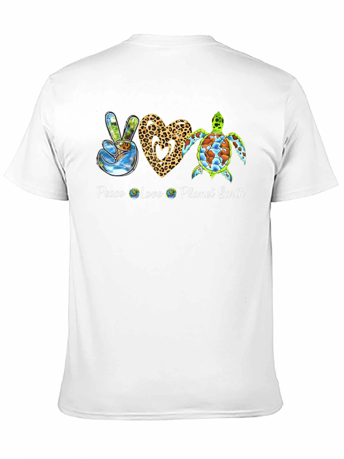 Peace Love Planet Earth Graphic Tee