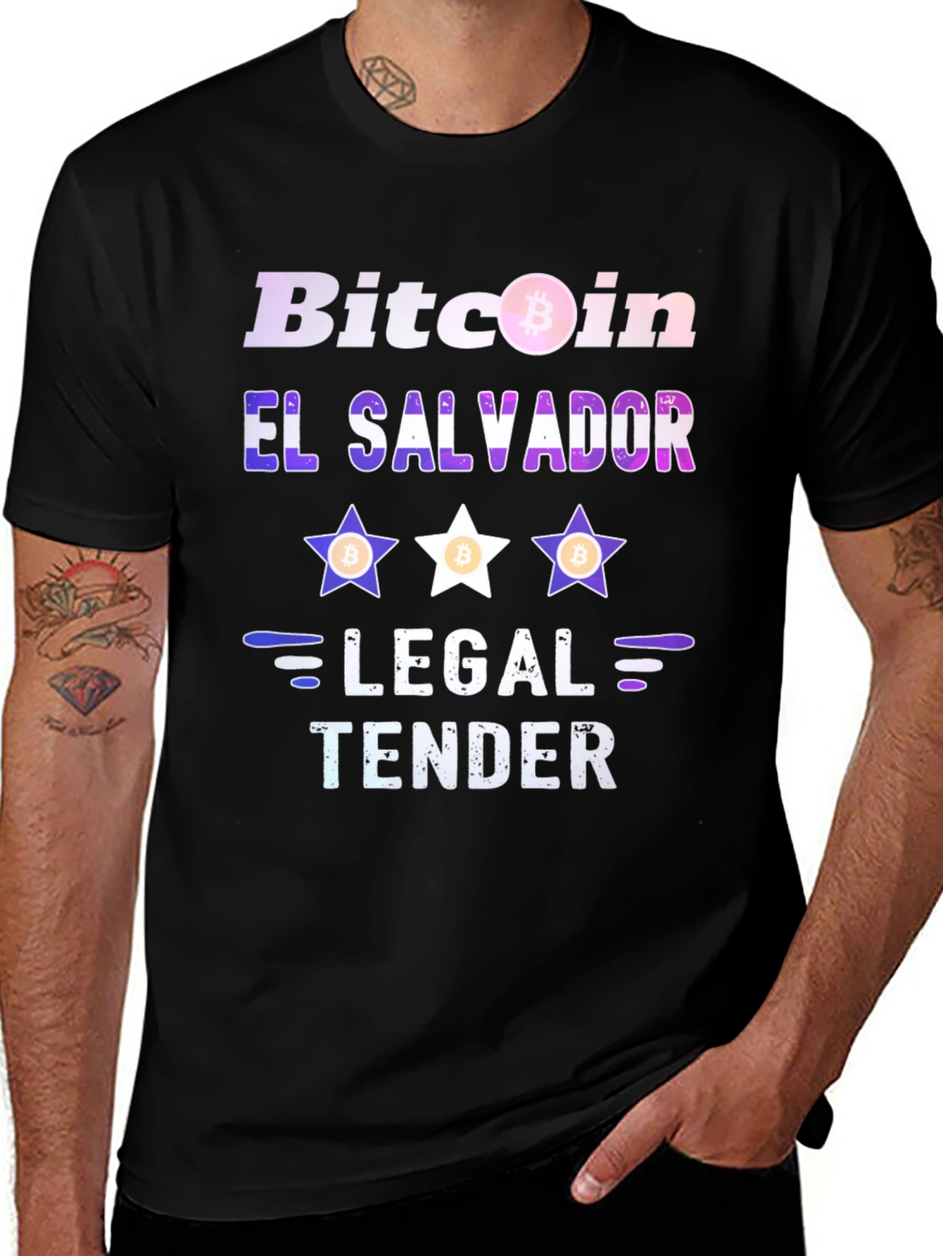 Bitcoin El Salvador Legal Tender Graphic Tee