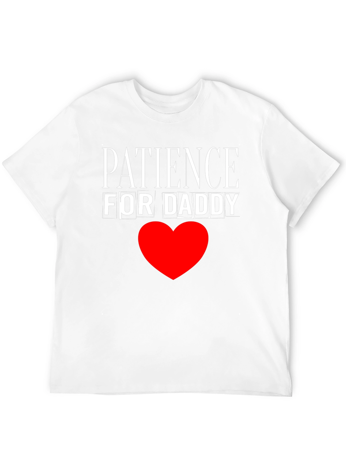Patience for Daddy Black Cotton T-Shirt