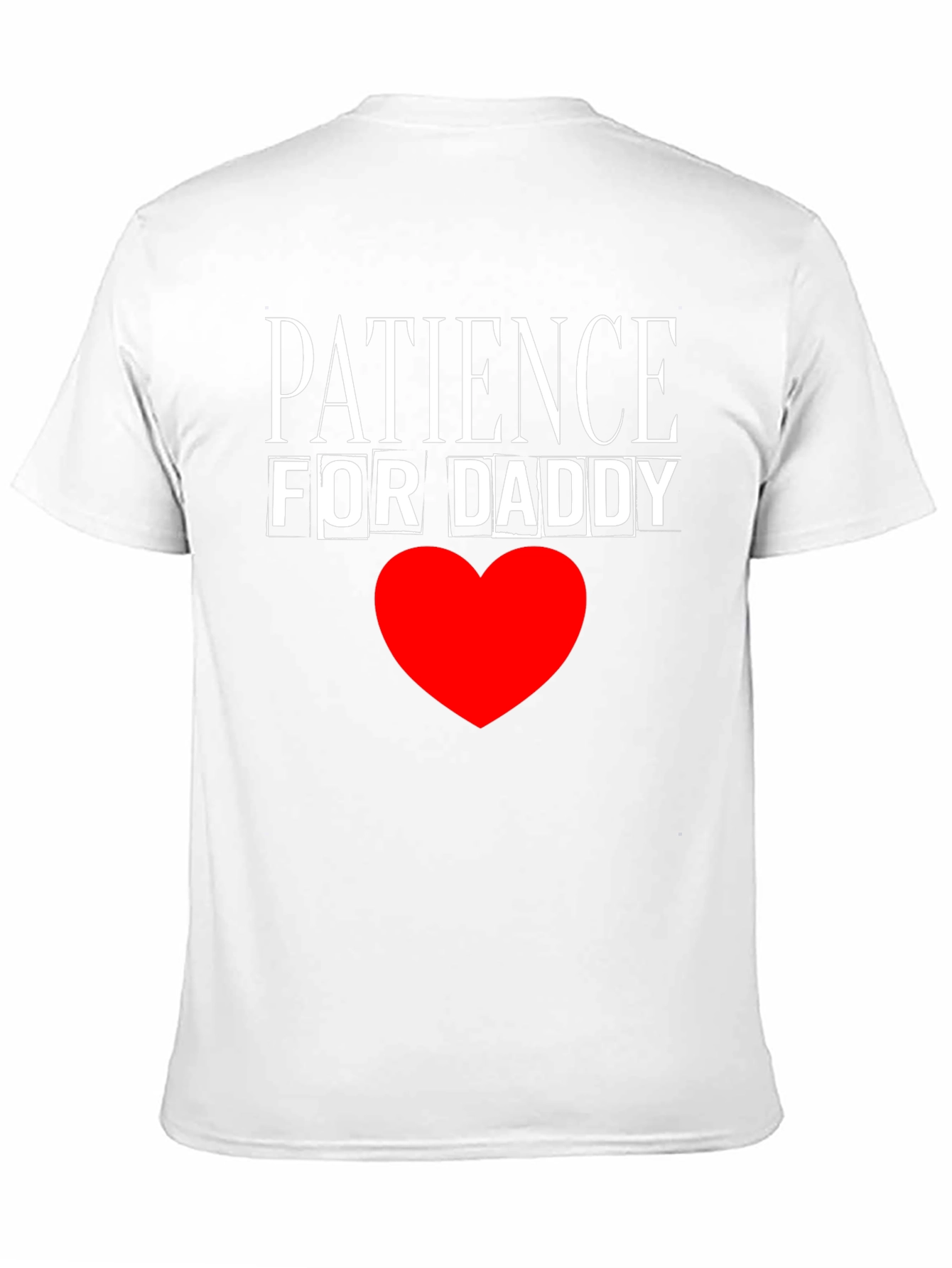 Patience for Daddy Black Cotton T-Shirt