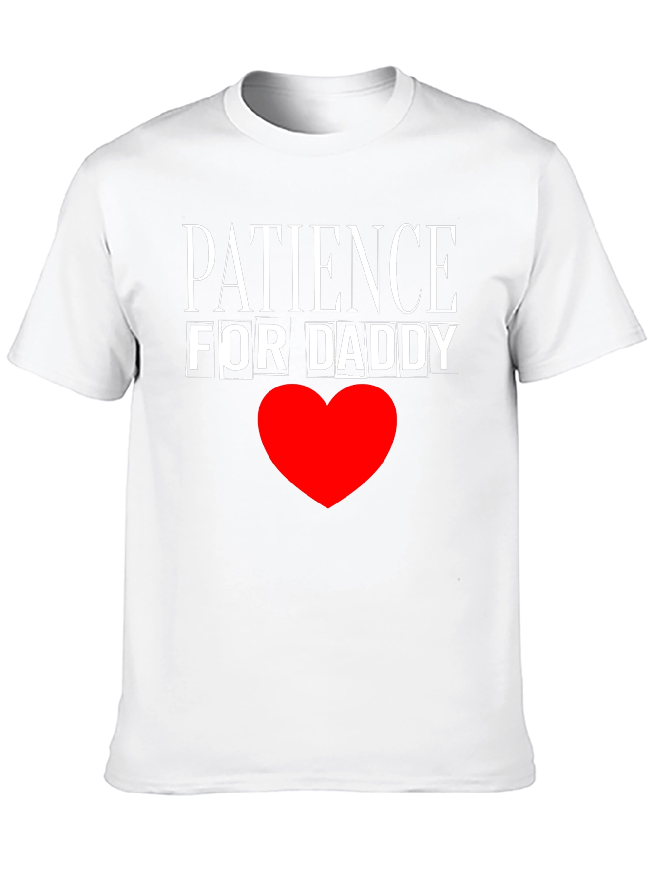 Patience for Daddy Black Cotton T-Shirt