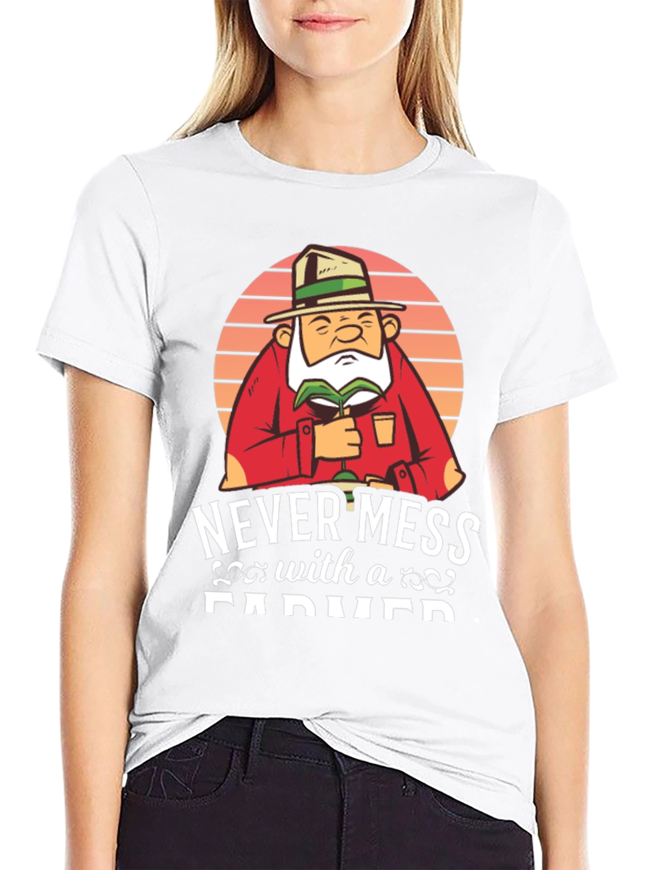 Never Mess With A Farmer Graphic Tee