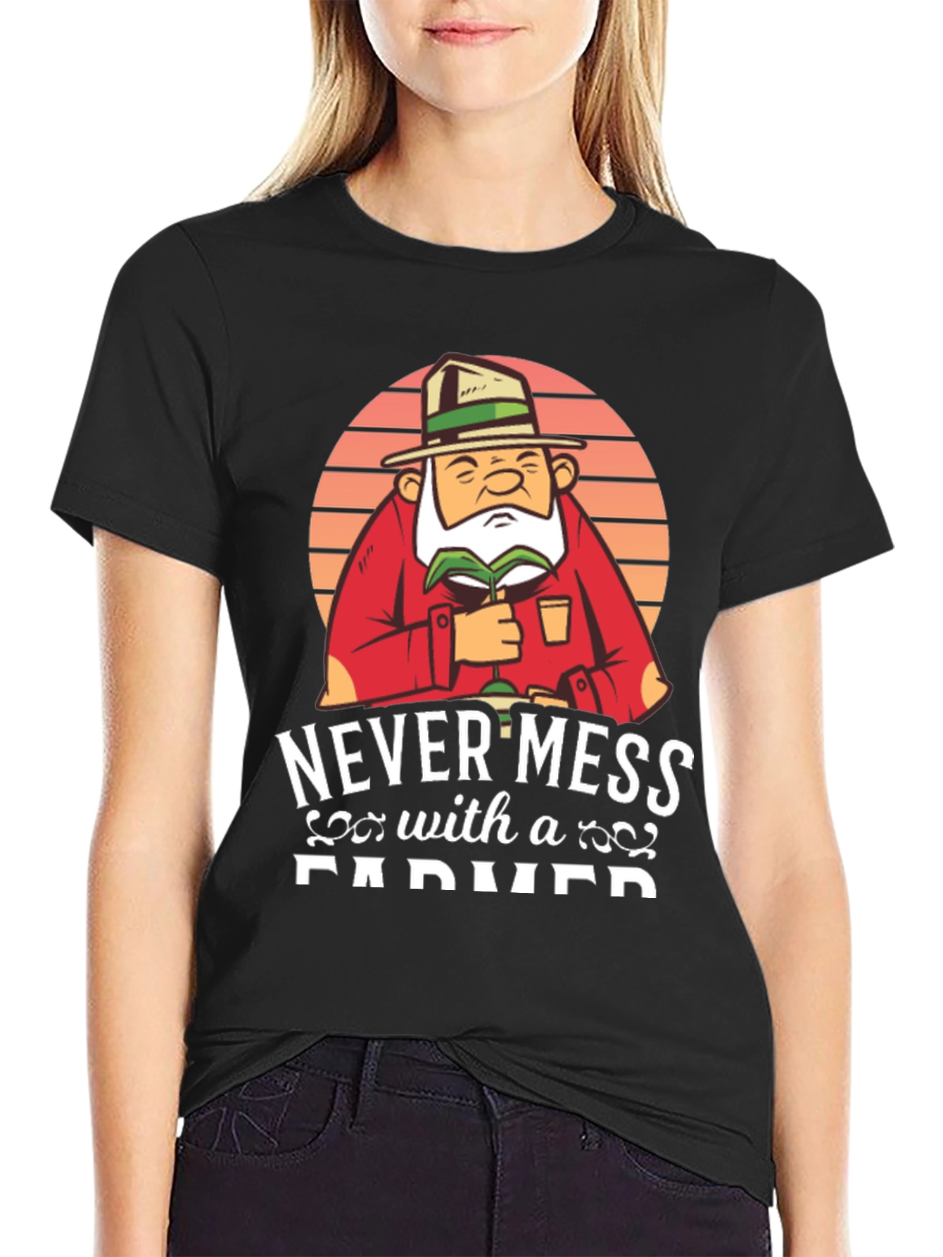 Never Mess With A Farmer Graphic Tee
