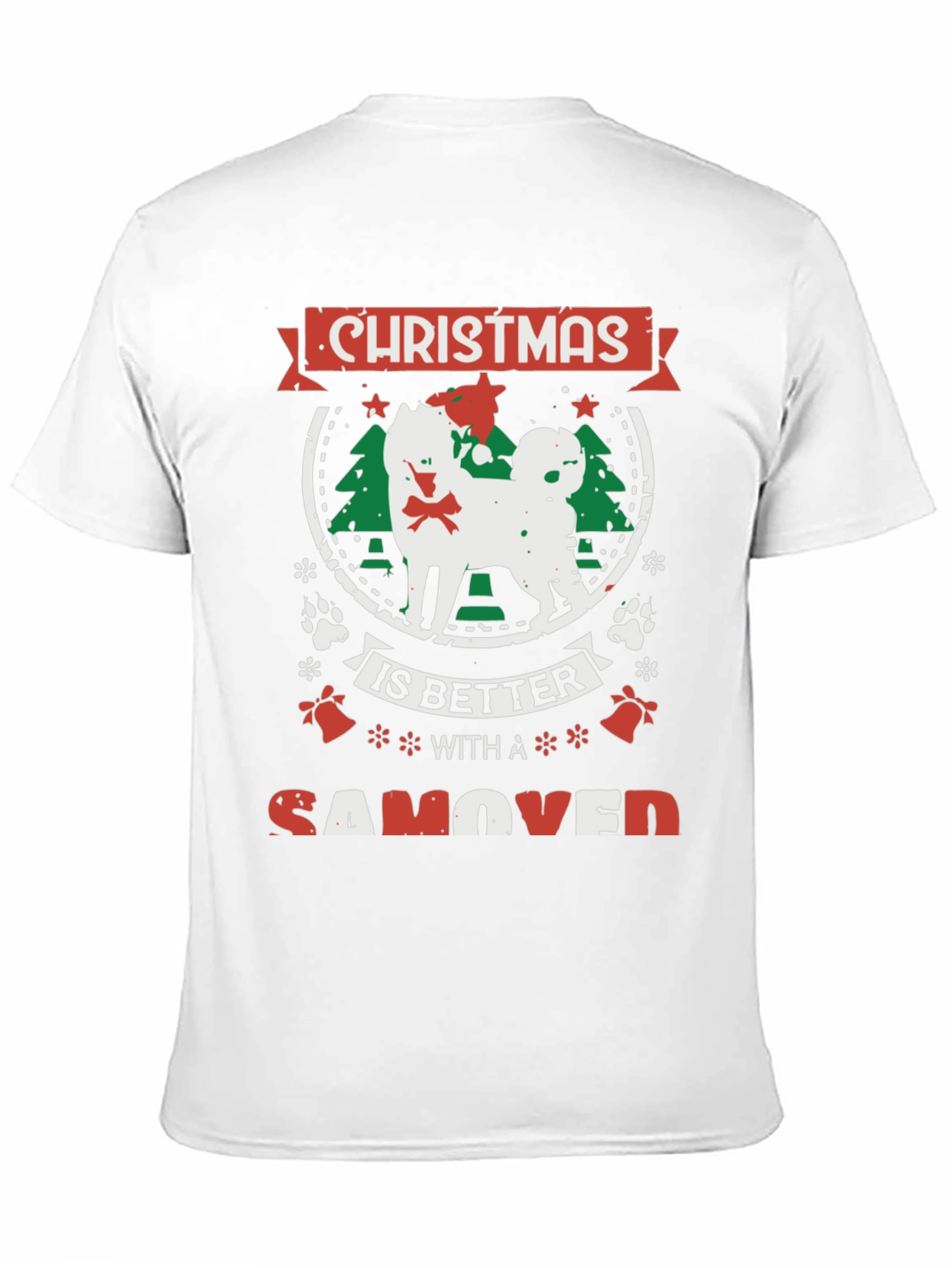 Christmas Samoyed Dog T-Shirt