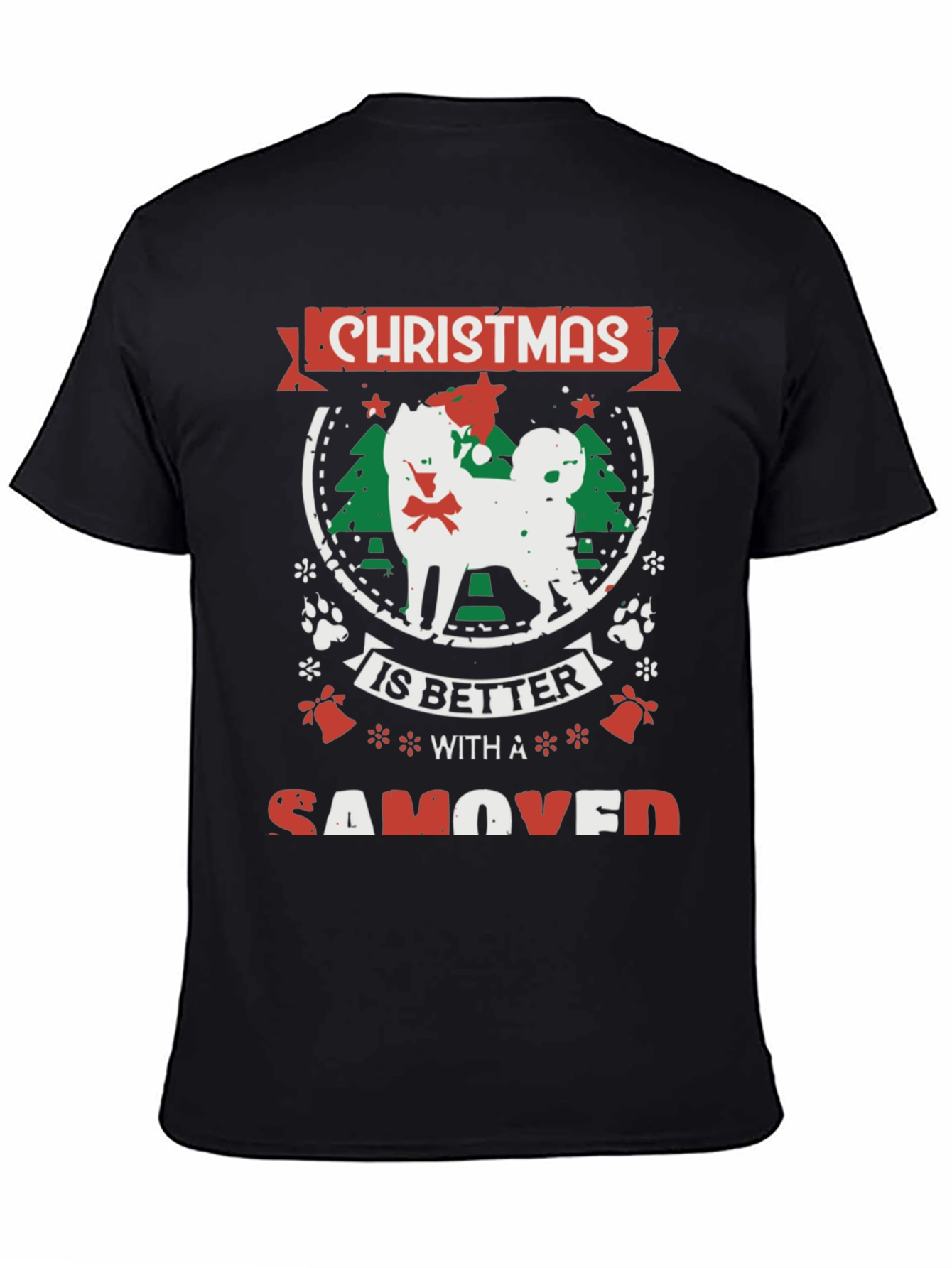 Christmas Samoyed Dog T-Shirt