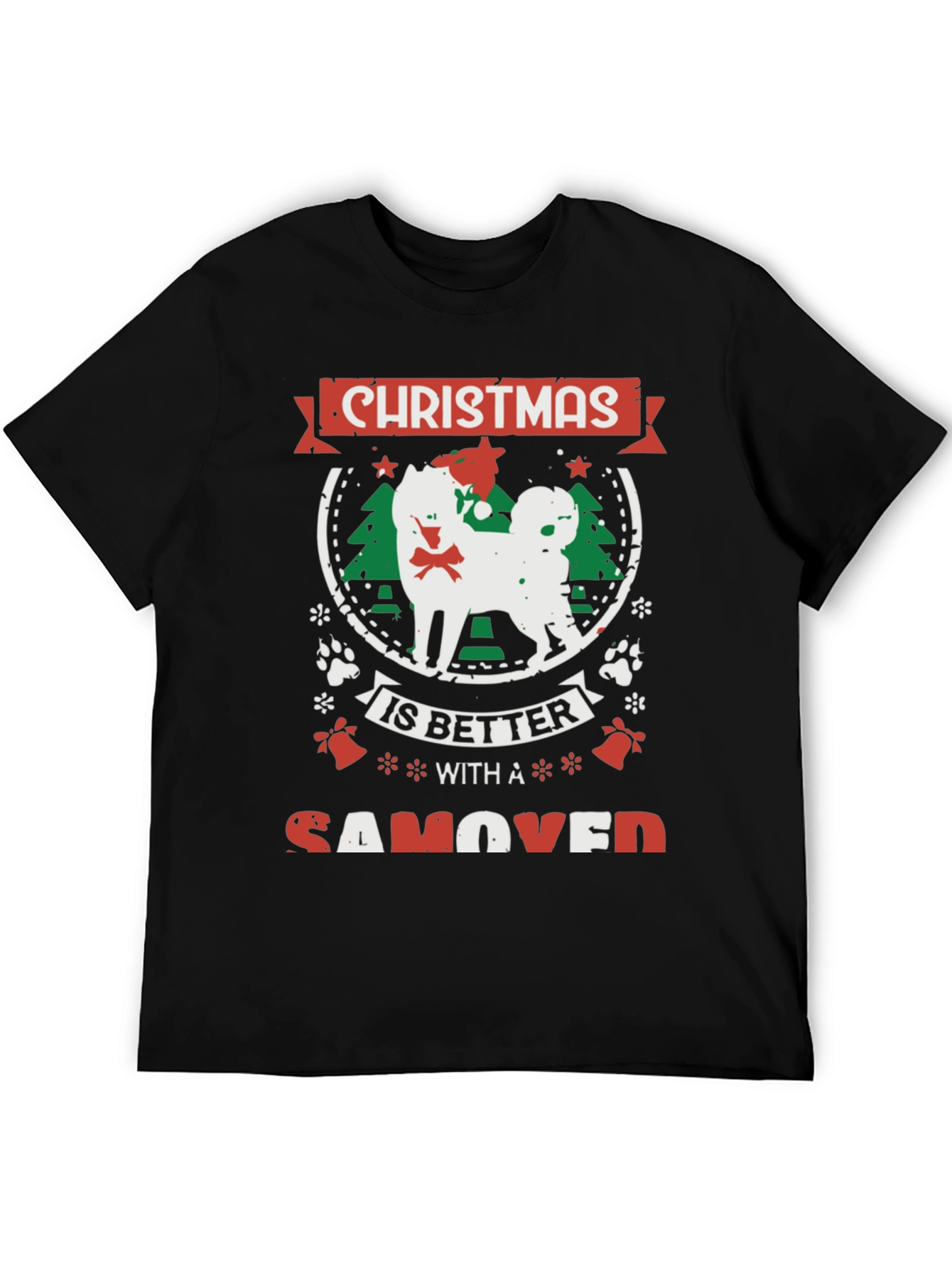 Christmas Samoyed Dog T-Shirt