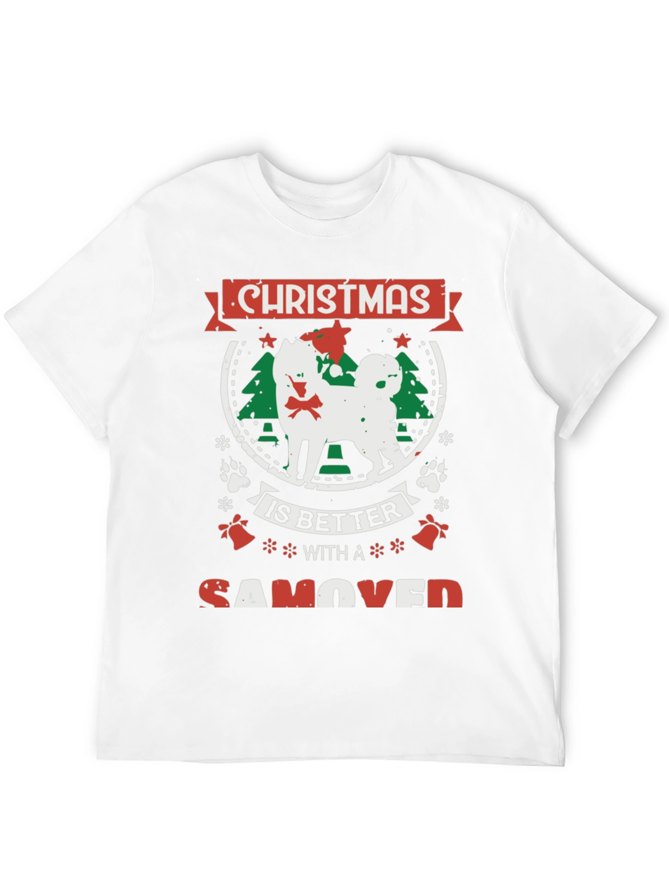 Christmas Samoyed Dog T-Shirt