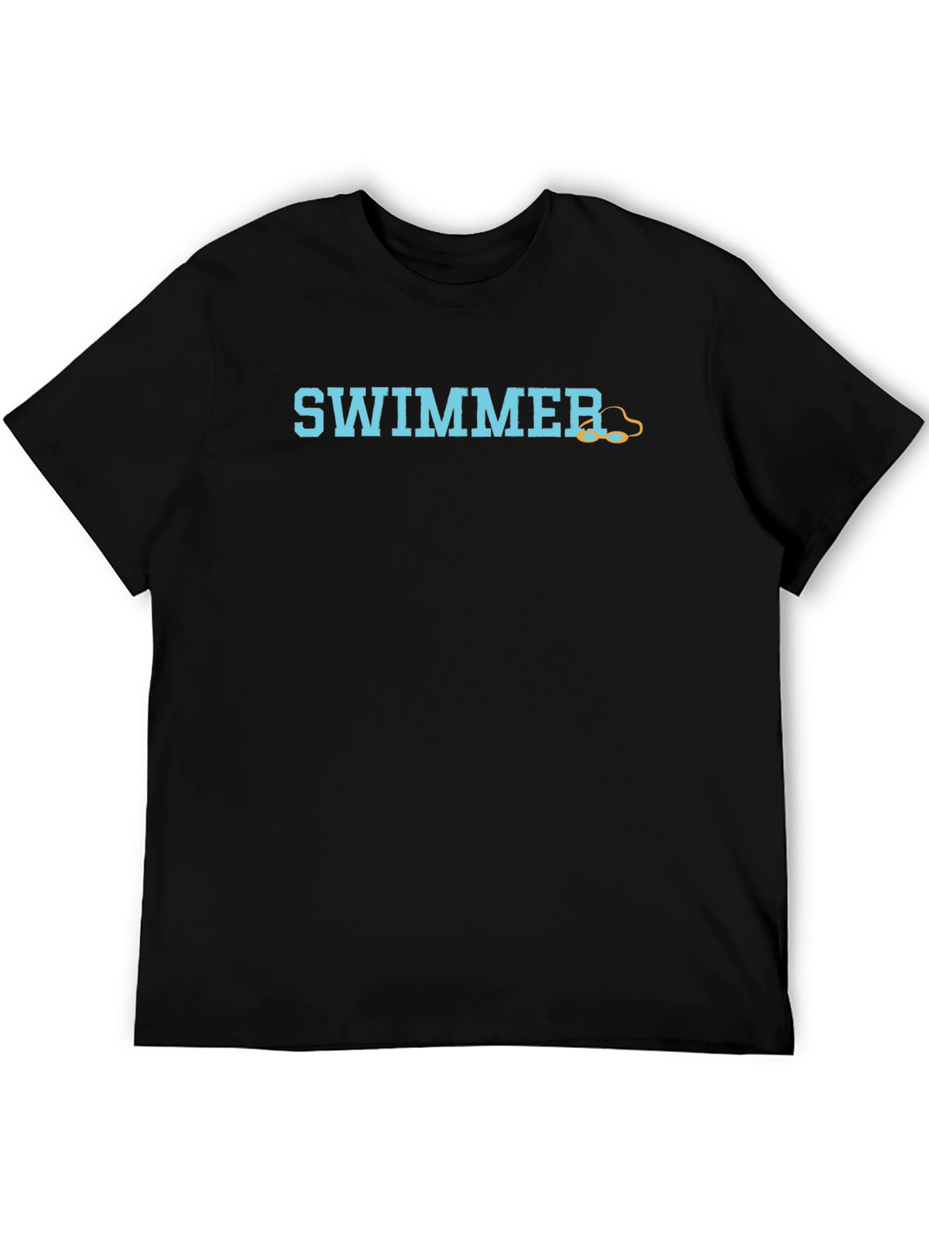 Swimmer Graphic Black T-Shirt