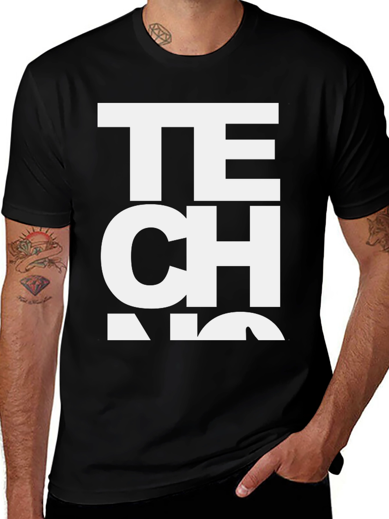 Techno Bold Graphic Tee - Unisex