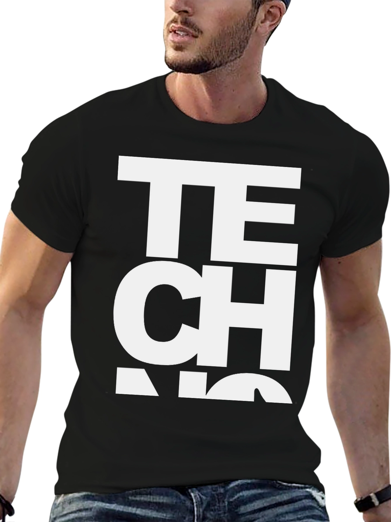 Techno Bold Graphic Tee - Unisex
