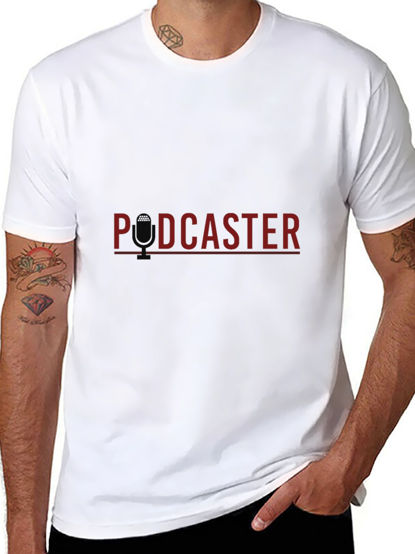 Podcaster Graphic Tee - Black