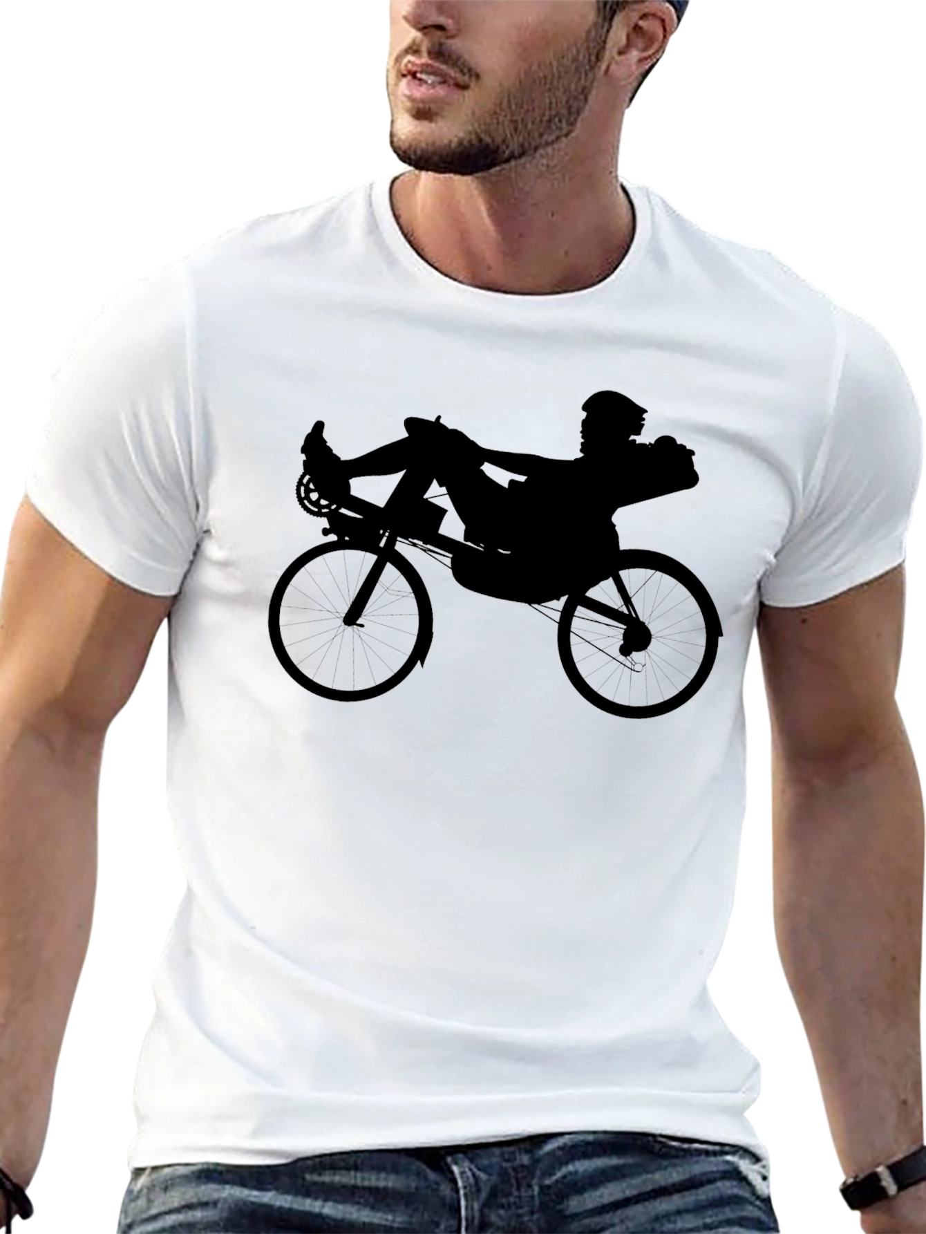 Recumbent Rider Silhouette T-Shirt