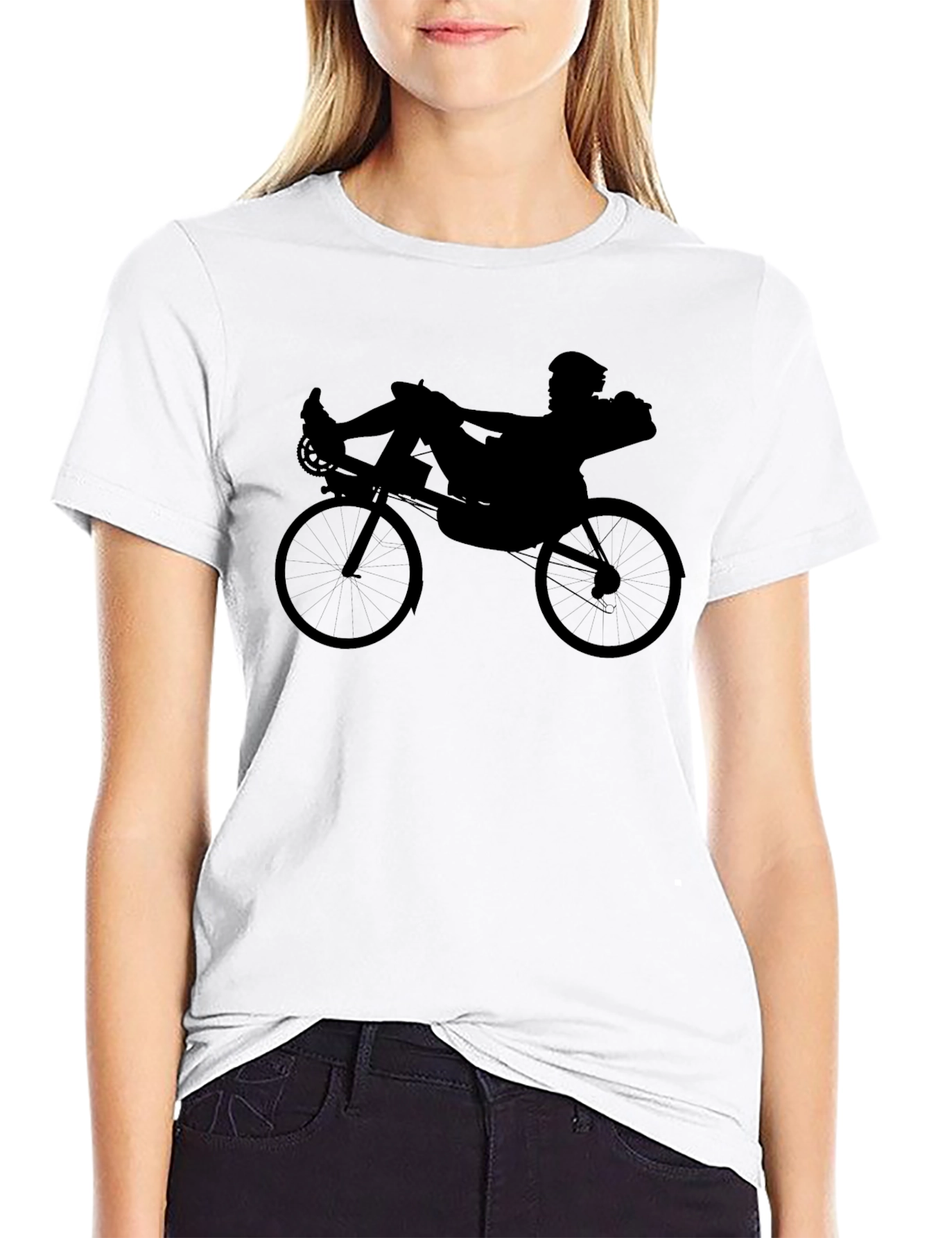 Recumbent Rider Silhouette T-Shirt