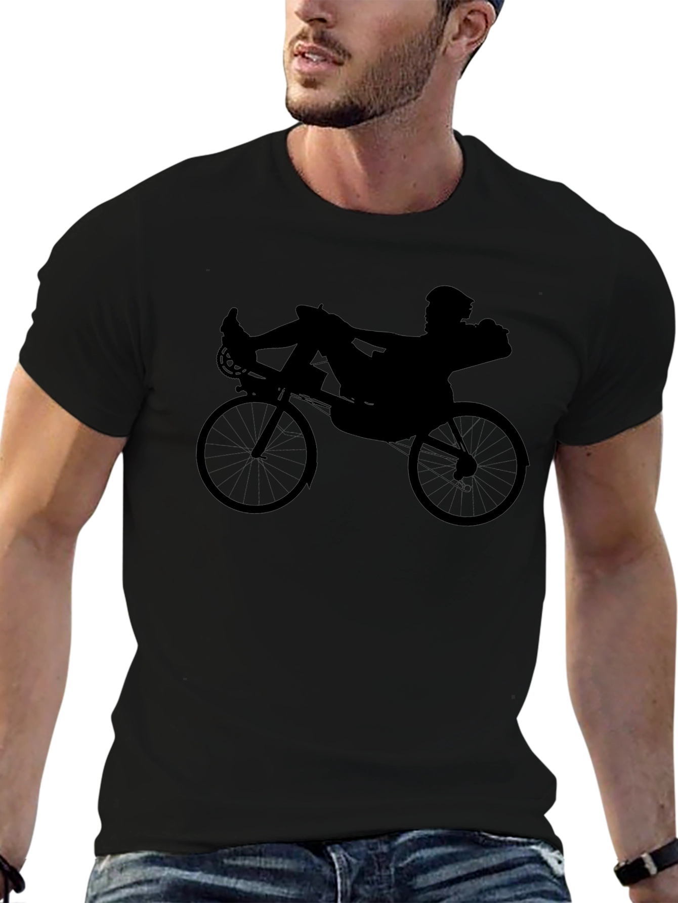 Recumbent Rider Silhouette T-Shirt