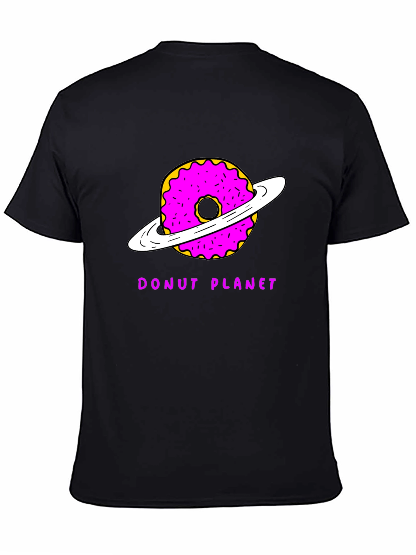 Donut Planet Graphic T-Shirt - Unique Space Tee
