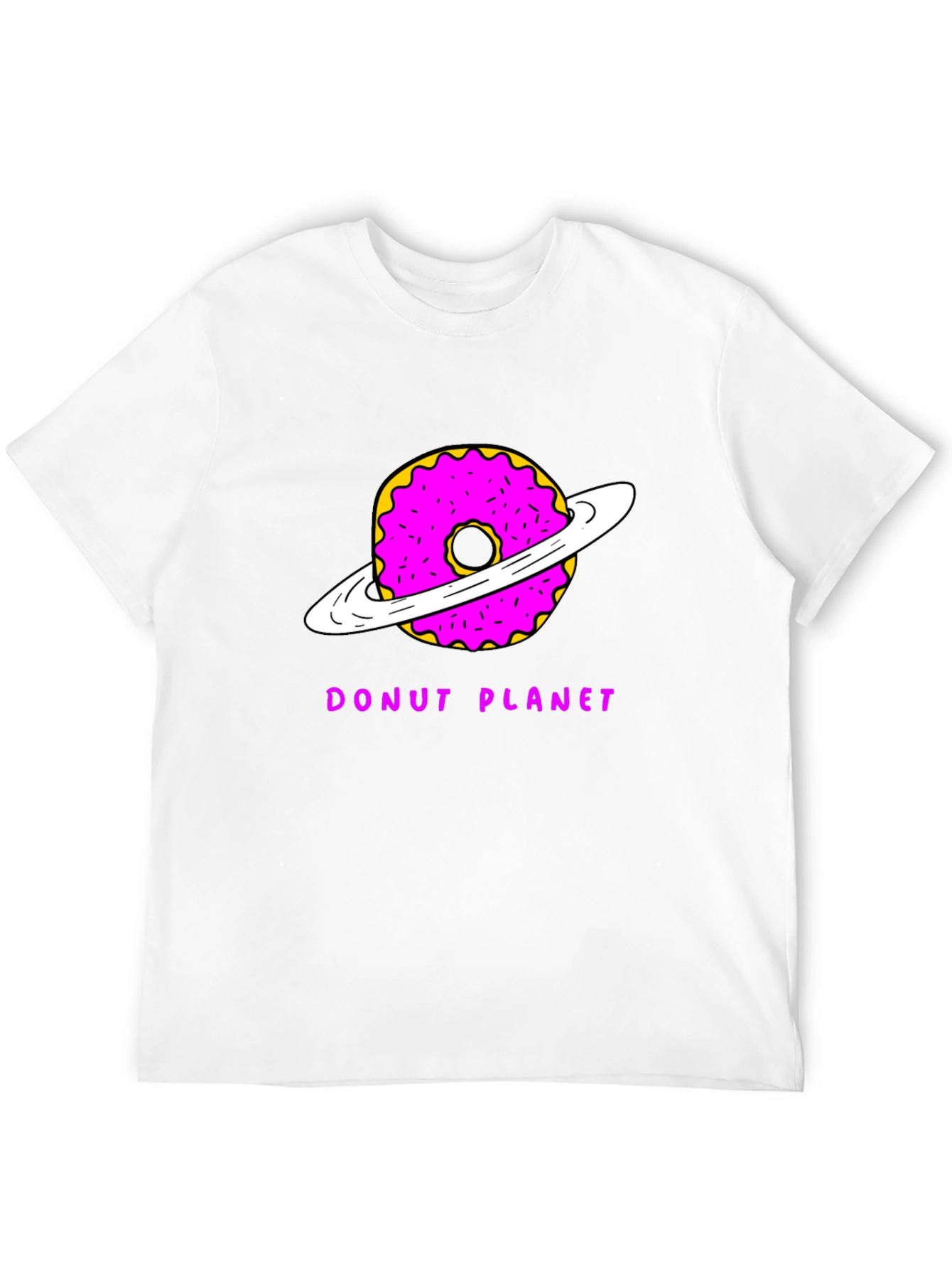 Donut Planet Graphic T-Shirt - Unique Space Tee