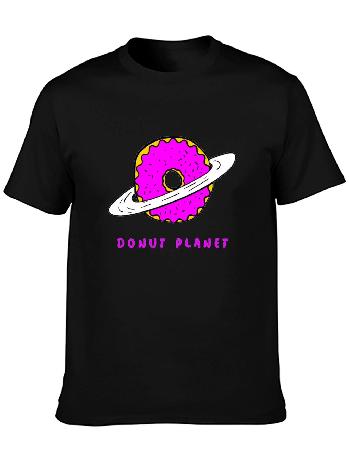 Donut Planet Graphic T-Shirt - Unique Space Tee