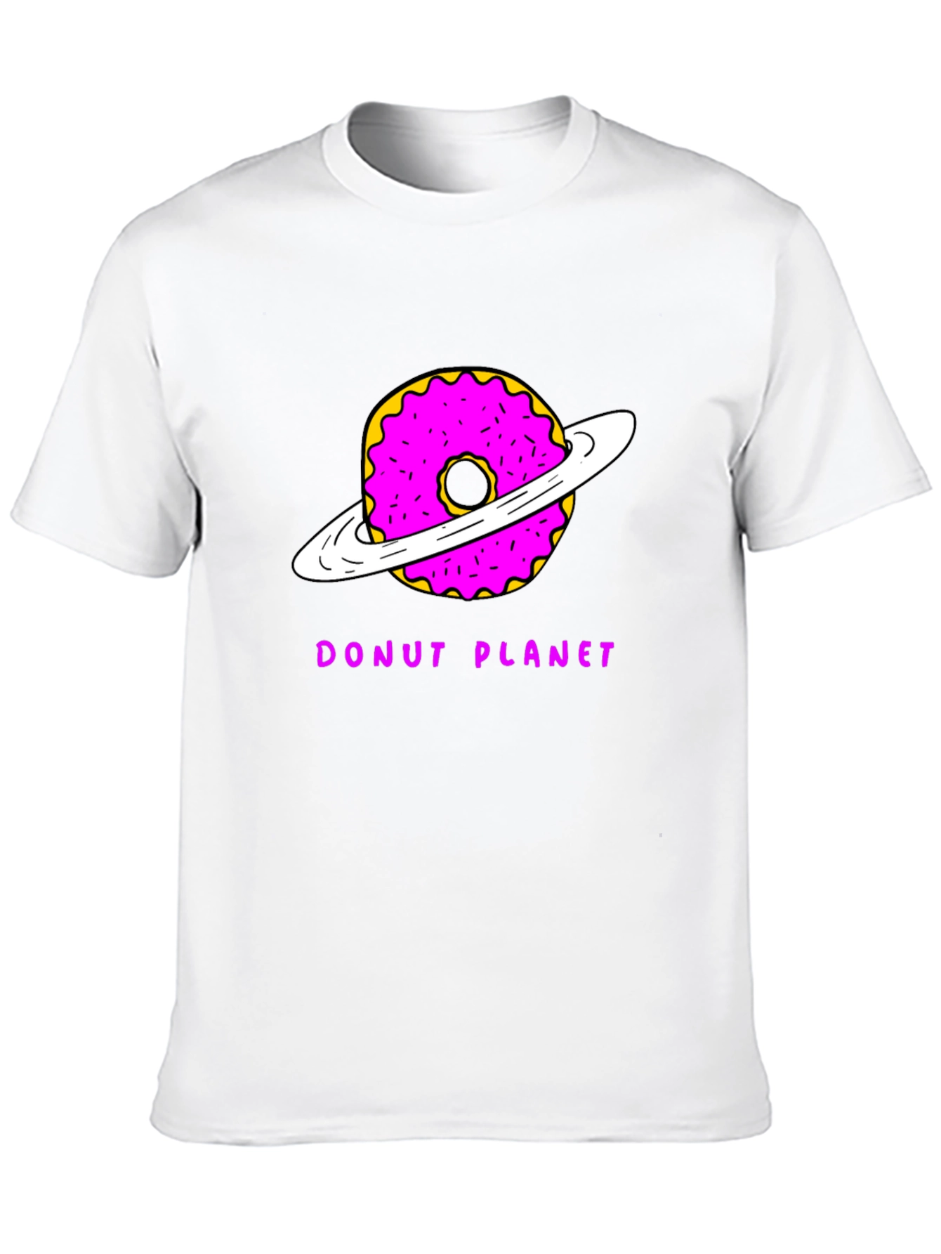 Donut Planet Graphic T-Shirt - Unique Space Tee