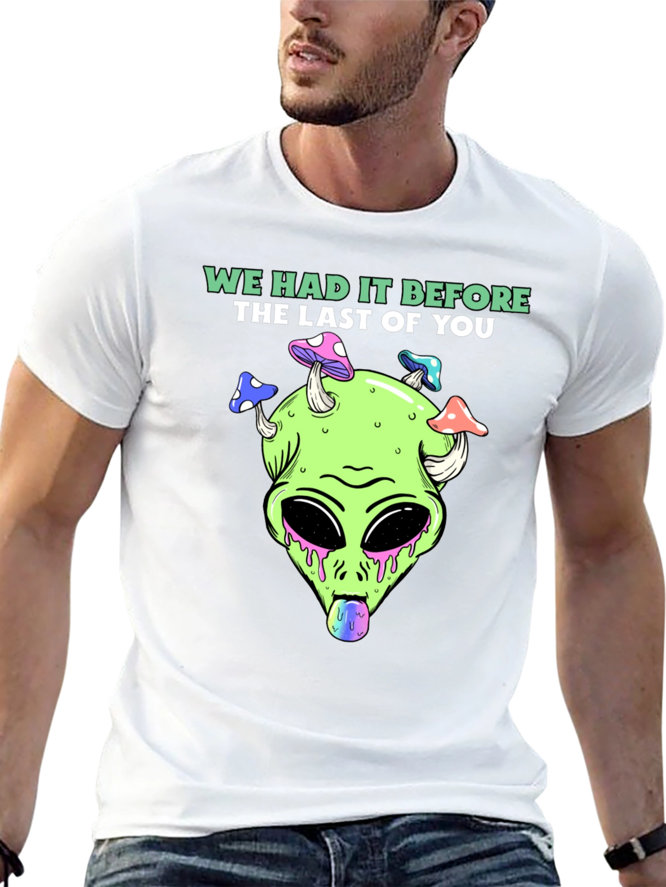 Trippy Alien Head T-Shirt
