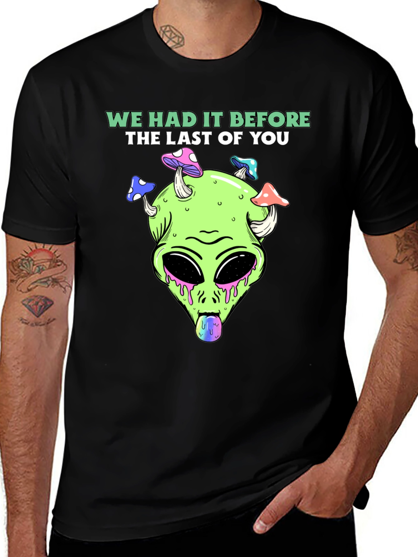 Trippy Alien Head T-Shirt