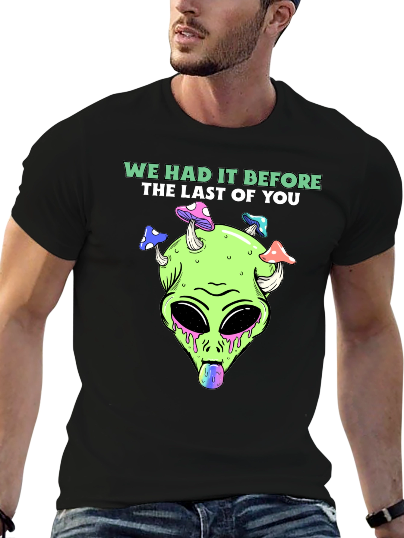 Trippy Alien Head T-Shirt