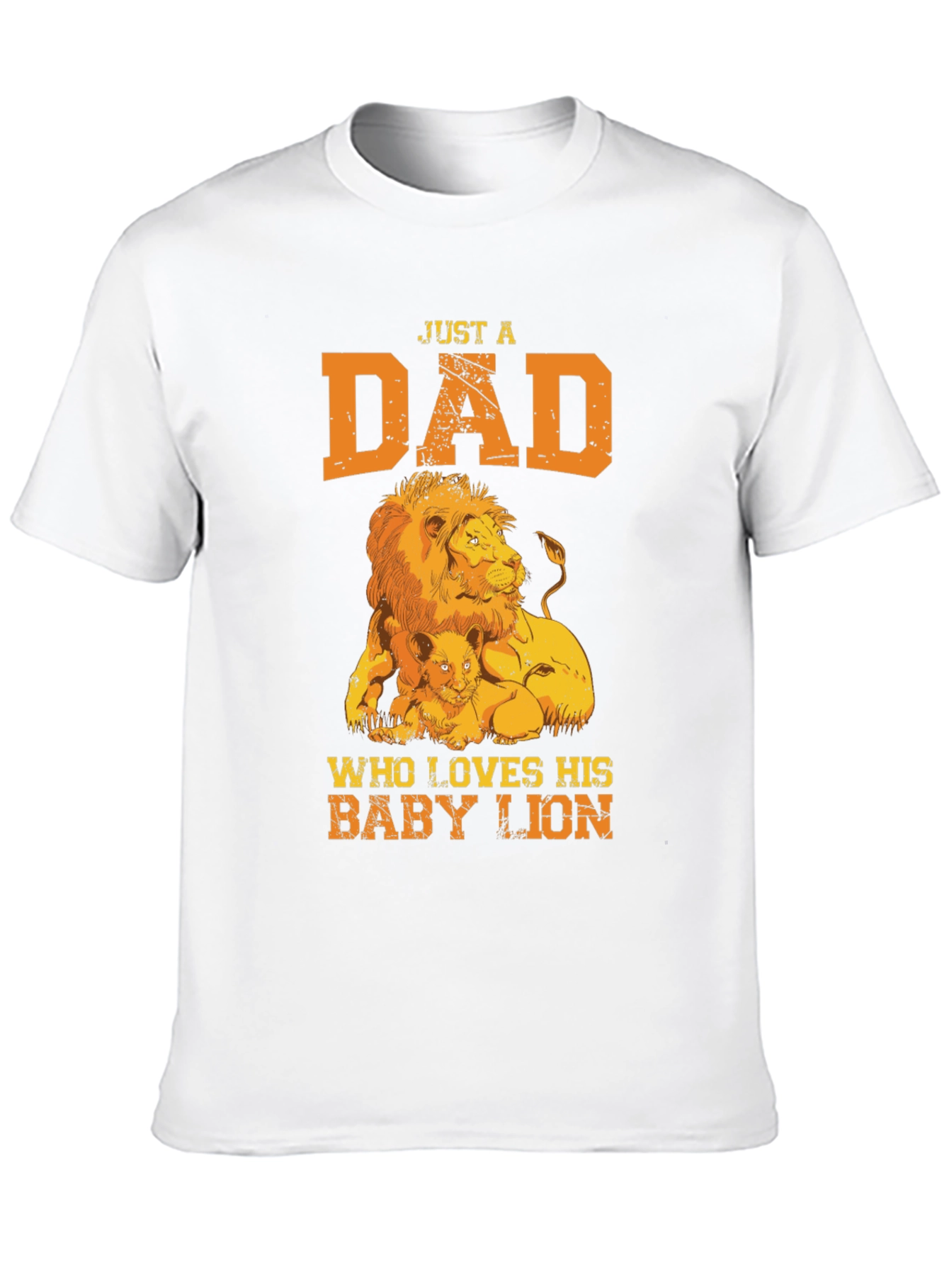 Dad & Baby Lion Graphic T-Shirt