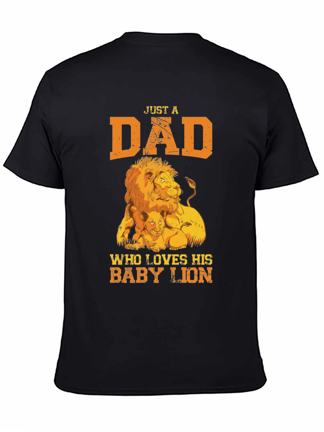Dad & Baby Lion Graphic T-Shirt