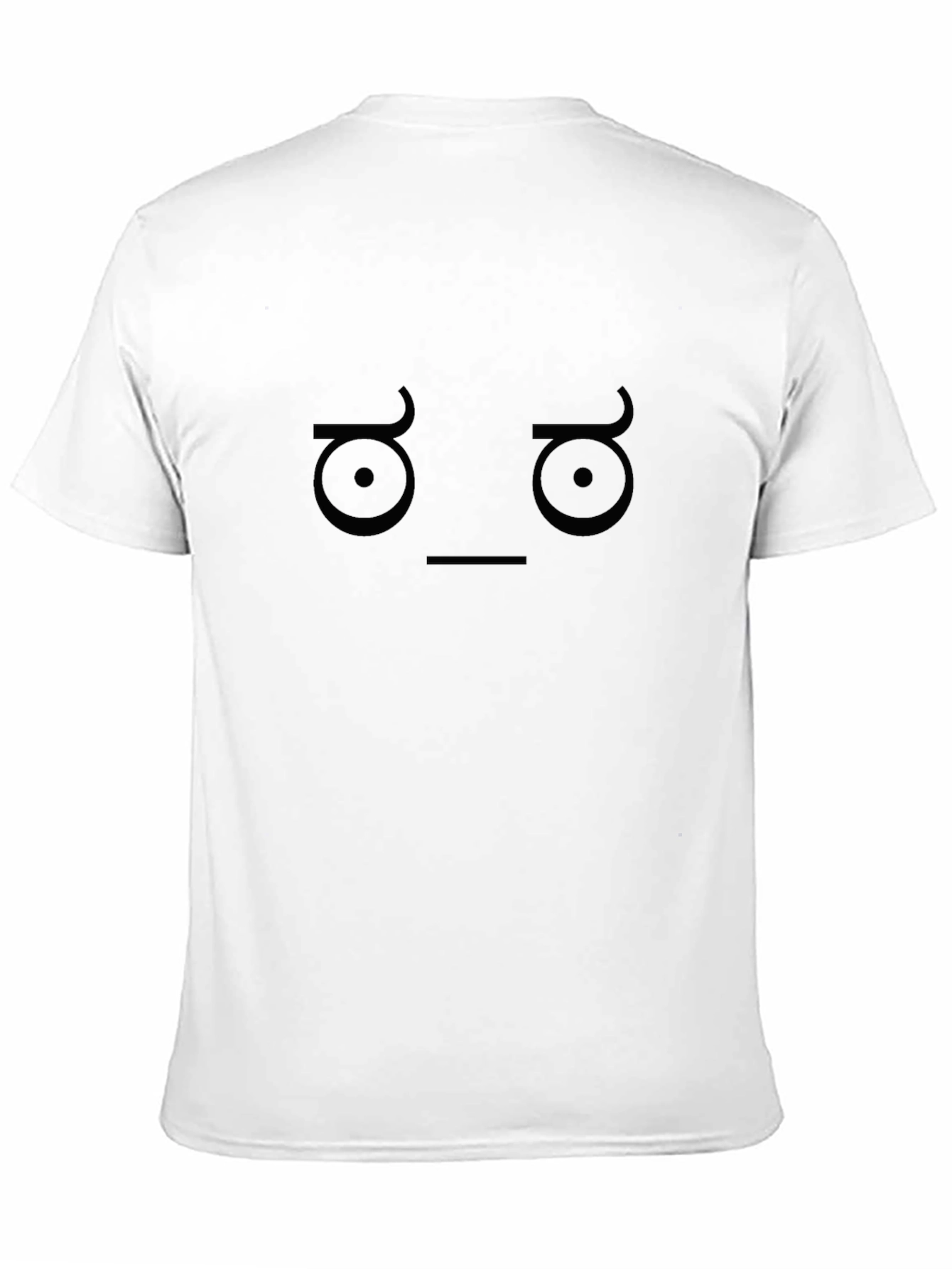 Doubtful Face Graphic Black Cotton T-Shirt