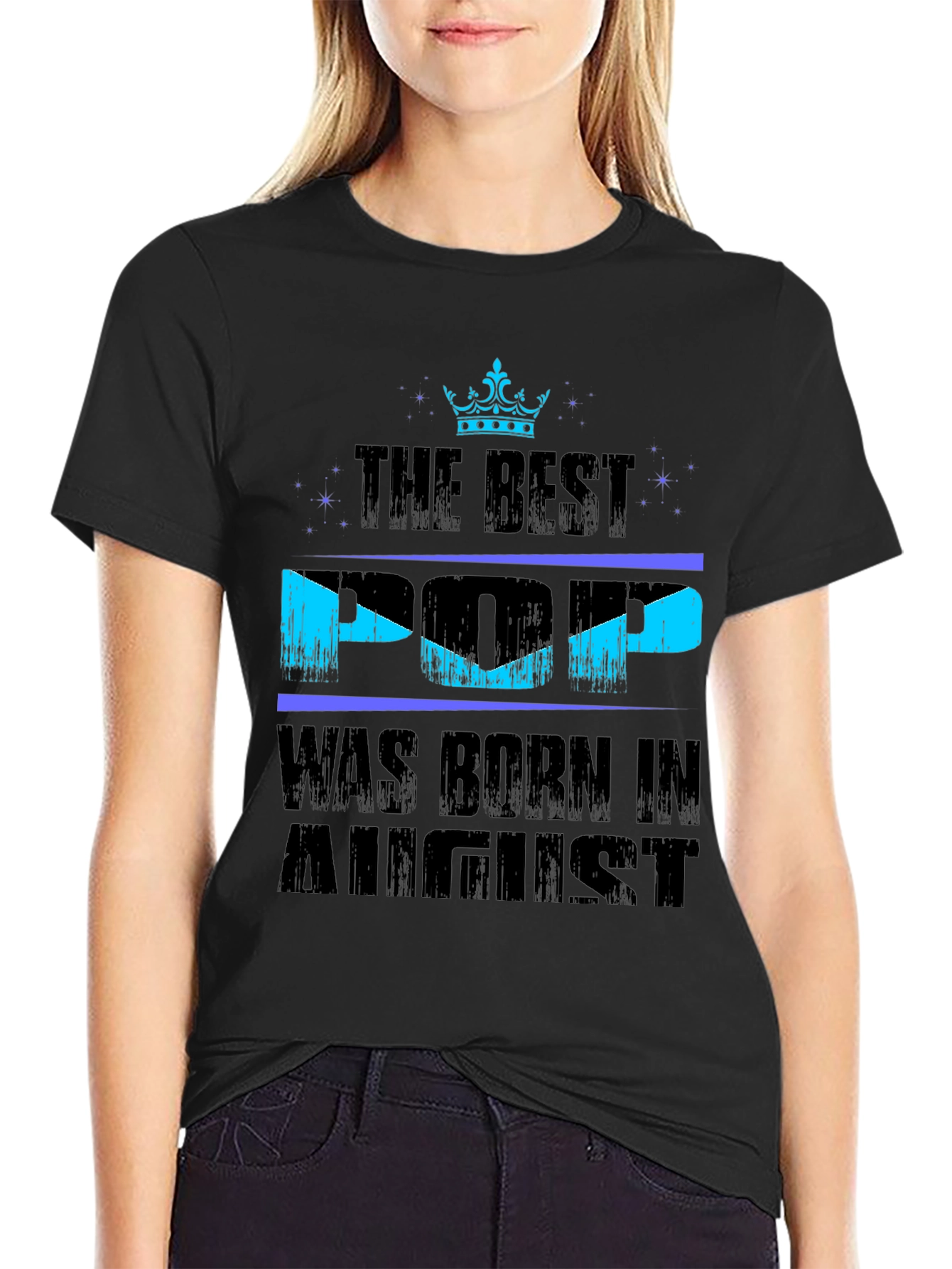 Best Pop Born in August T-Shirt