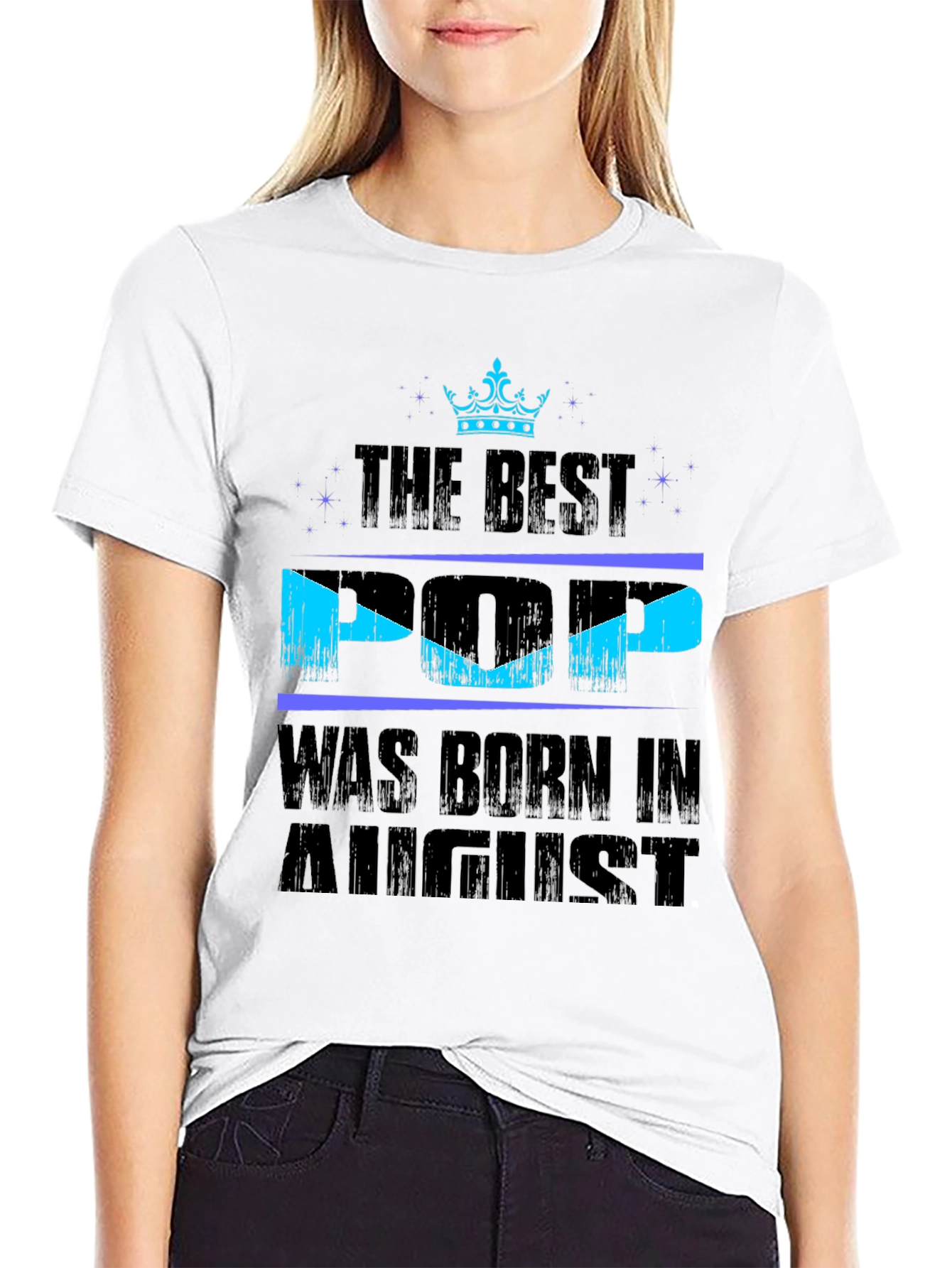 Best Pop Born in August T-Shirt