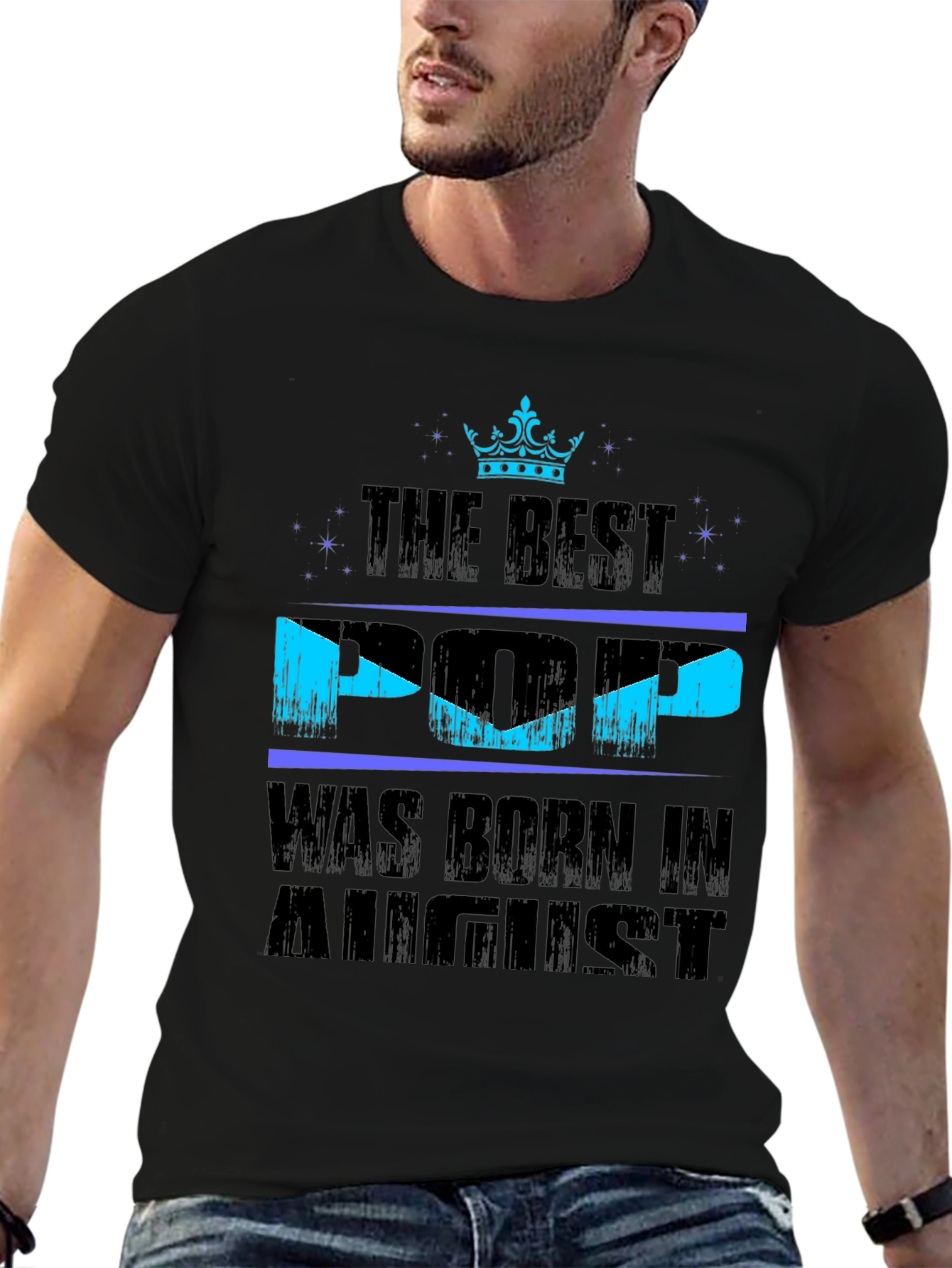 Best Pop Born in August T-Shirt