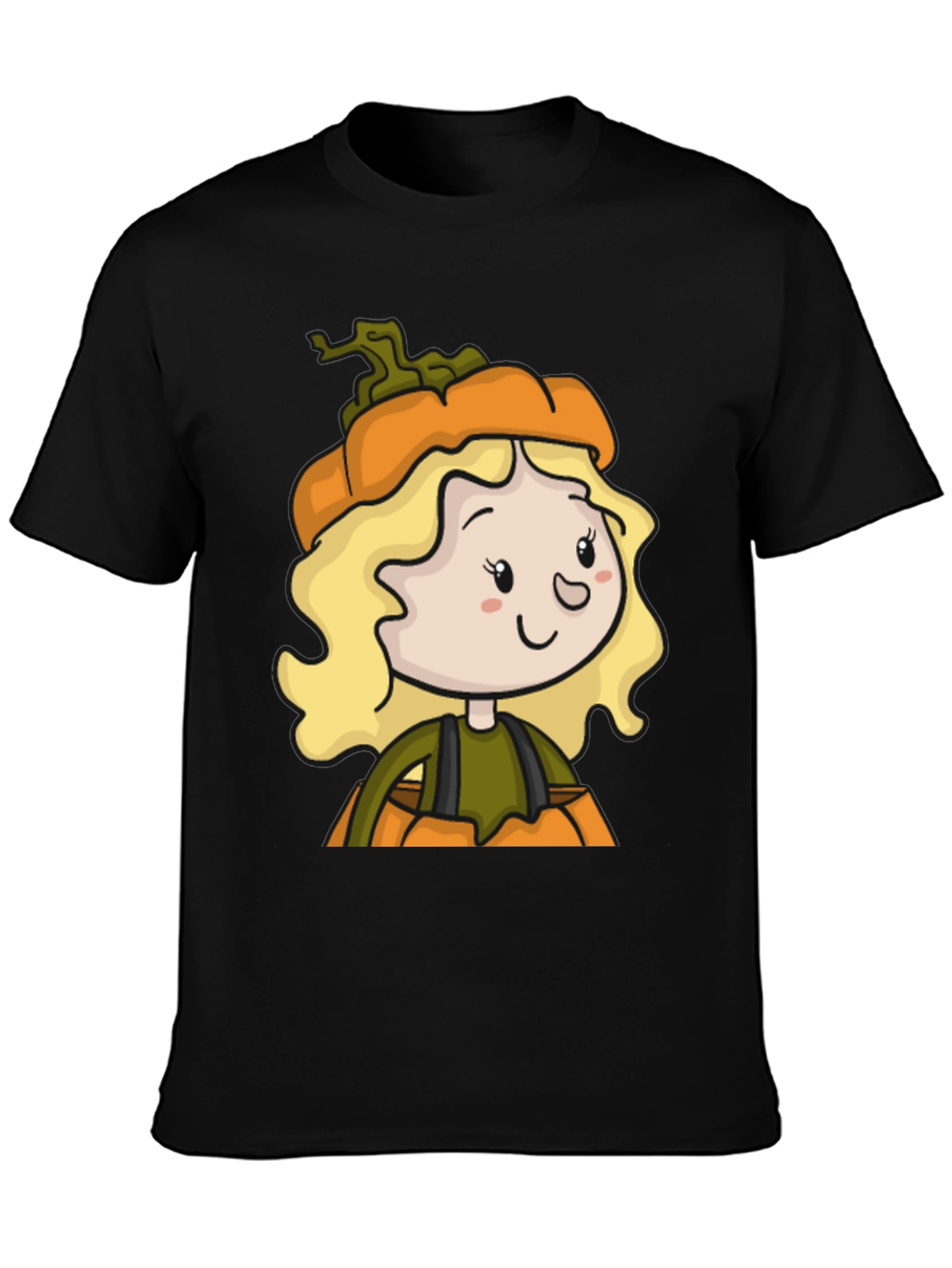 Pumpkin Girl T-Shirt - Cute Halloween Tee