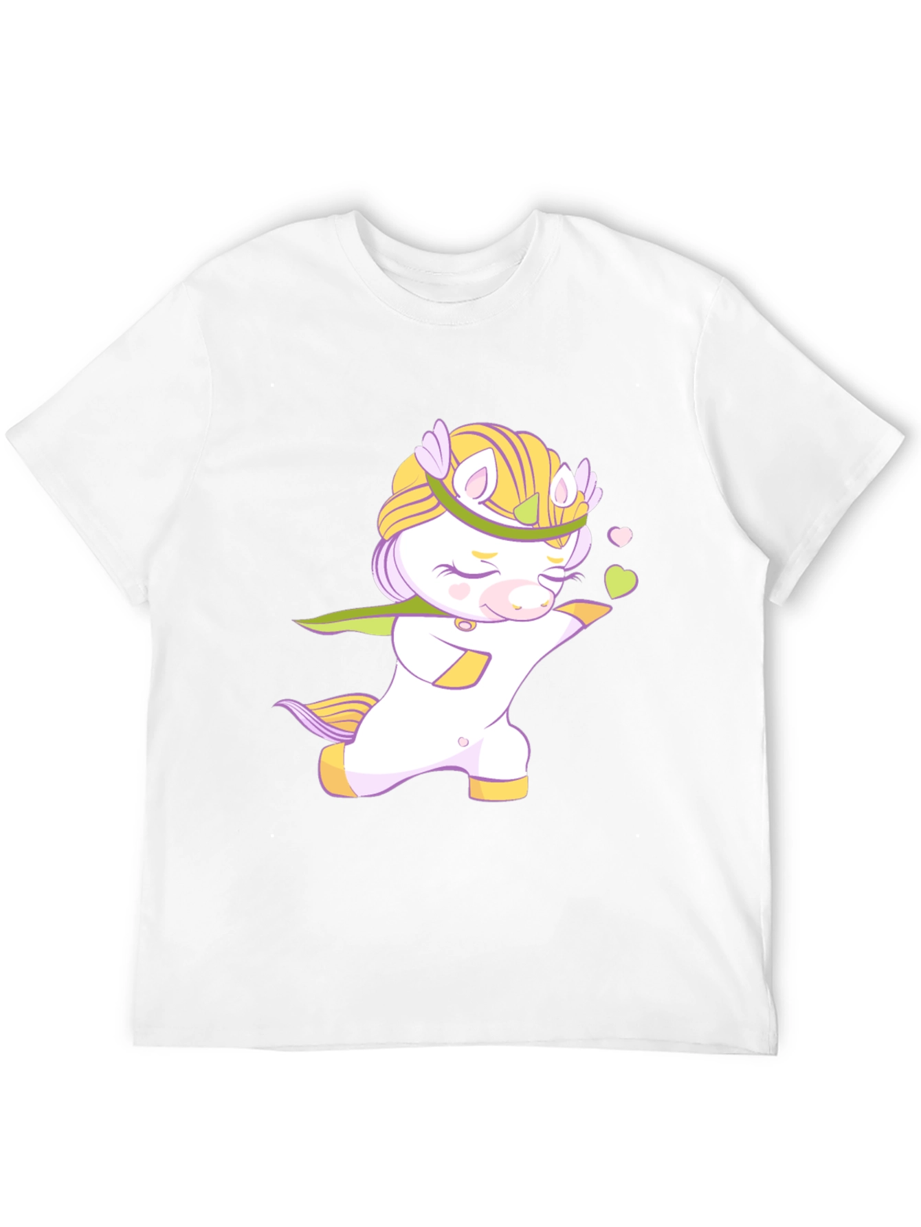 Cute Unicorn Graphic Black T-Shirt
