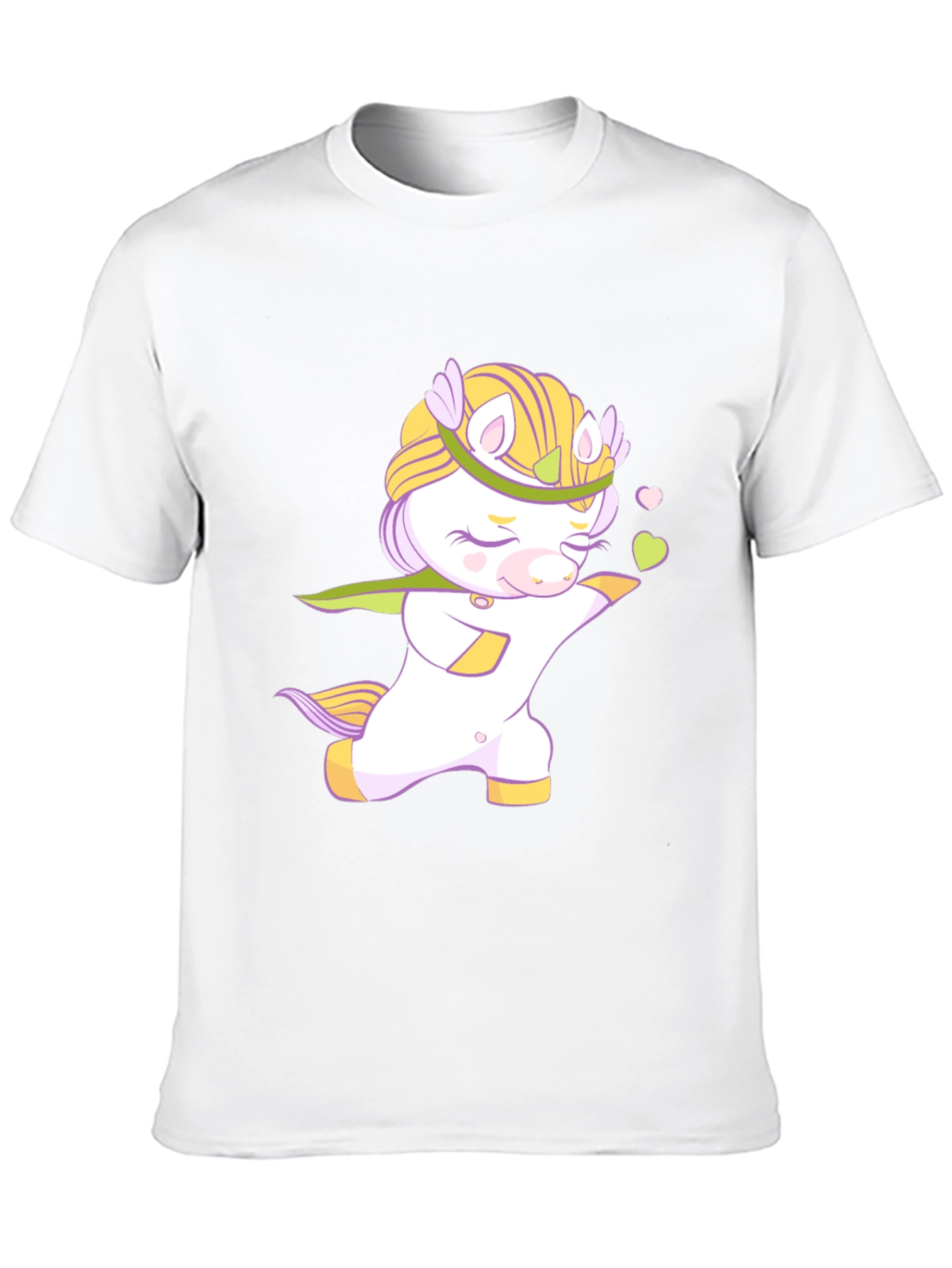 Cute Unicorn Graphic Black T-Shirt