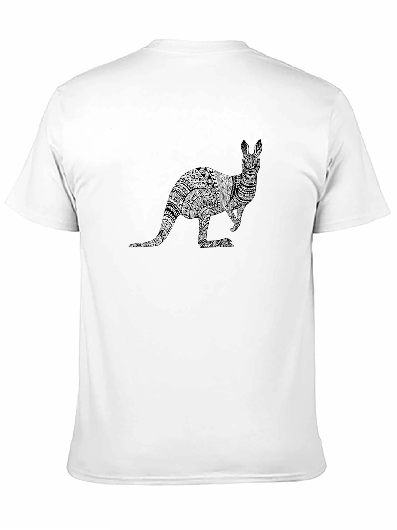 Kangaroo Print T-Shirt - Unique Animal Design