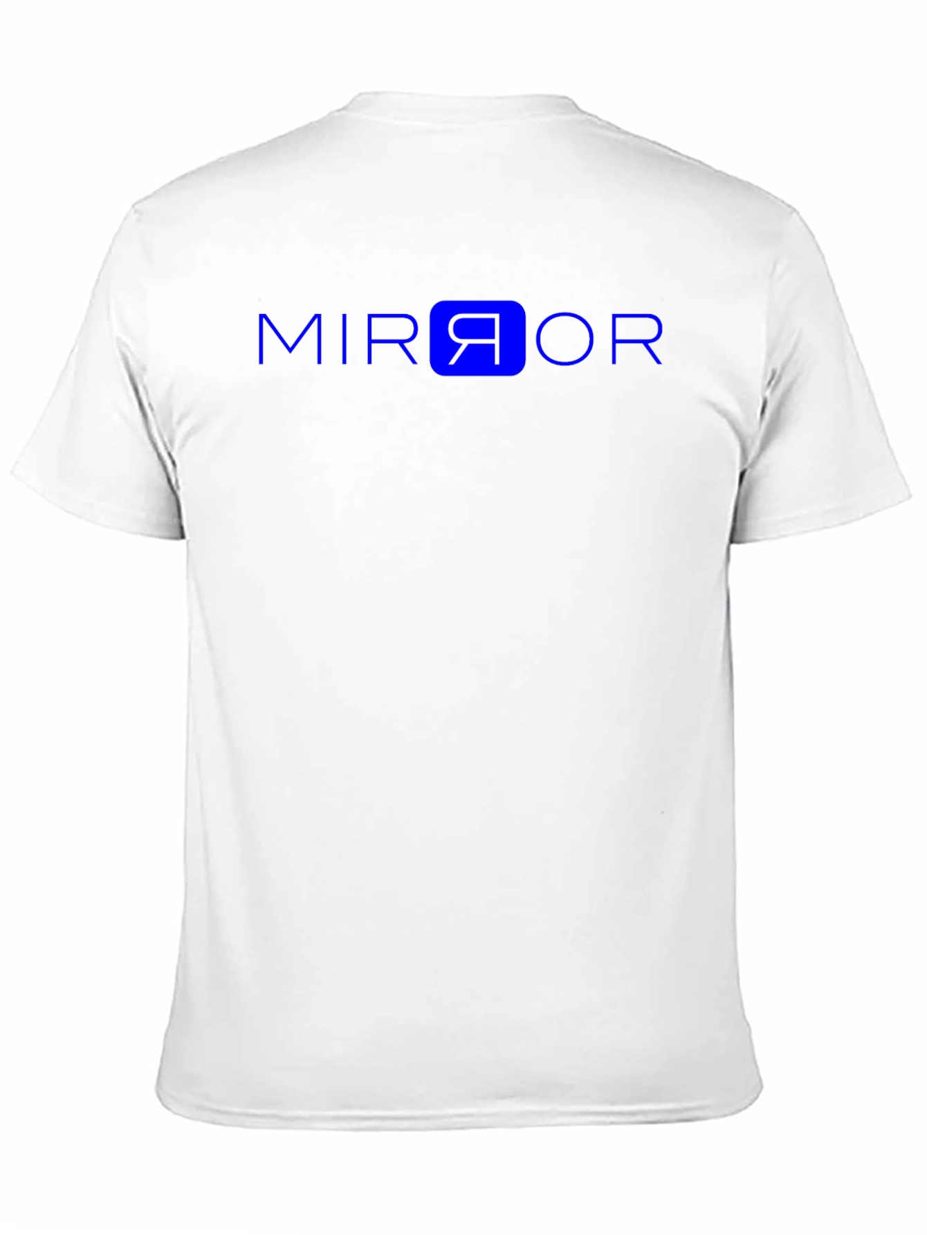 Mirror Graphic Tee - Black Cotton Casual Shirt