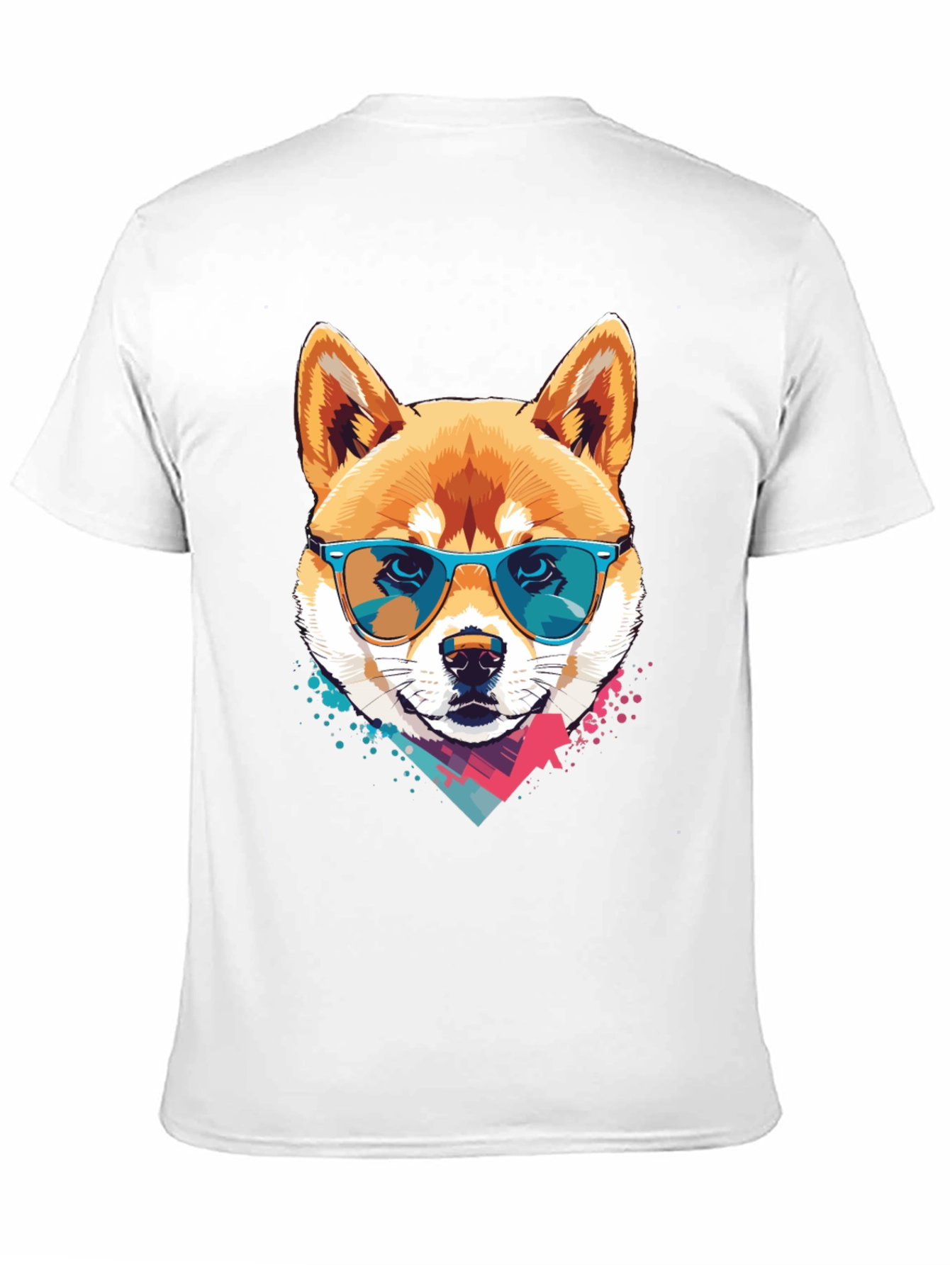 Shiba Inu Sunglasses Graphic Tee - Cool Dog Shirt