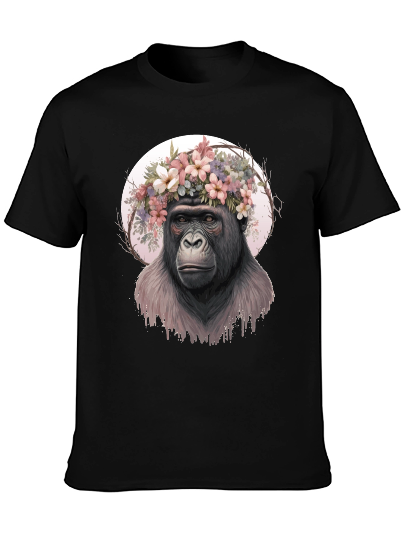 Gorilla Flower Crown Graphic Tee