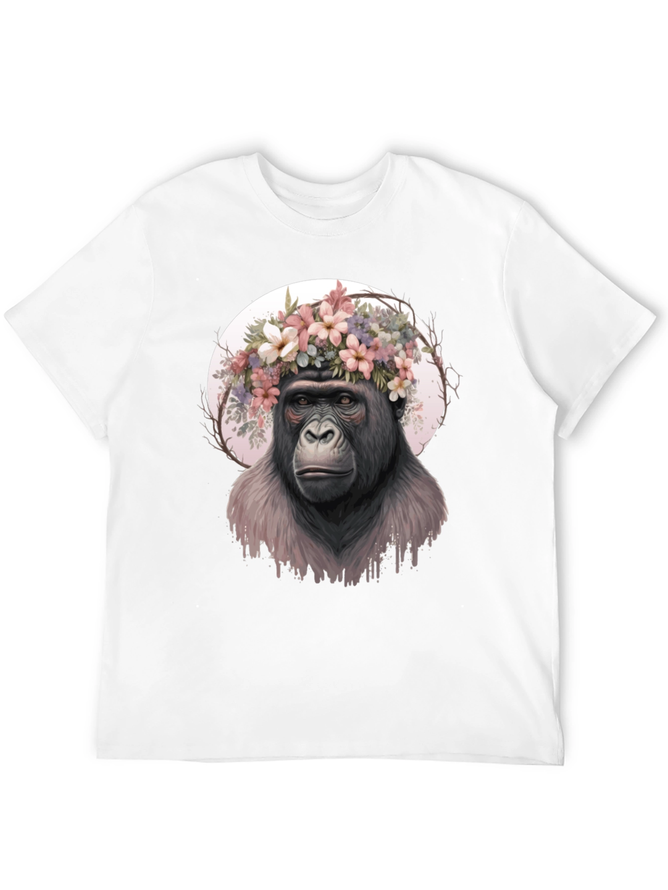 Gorilla Flower Crown Graphic Tee