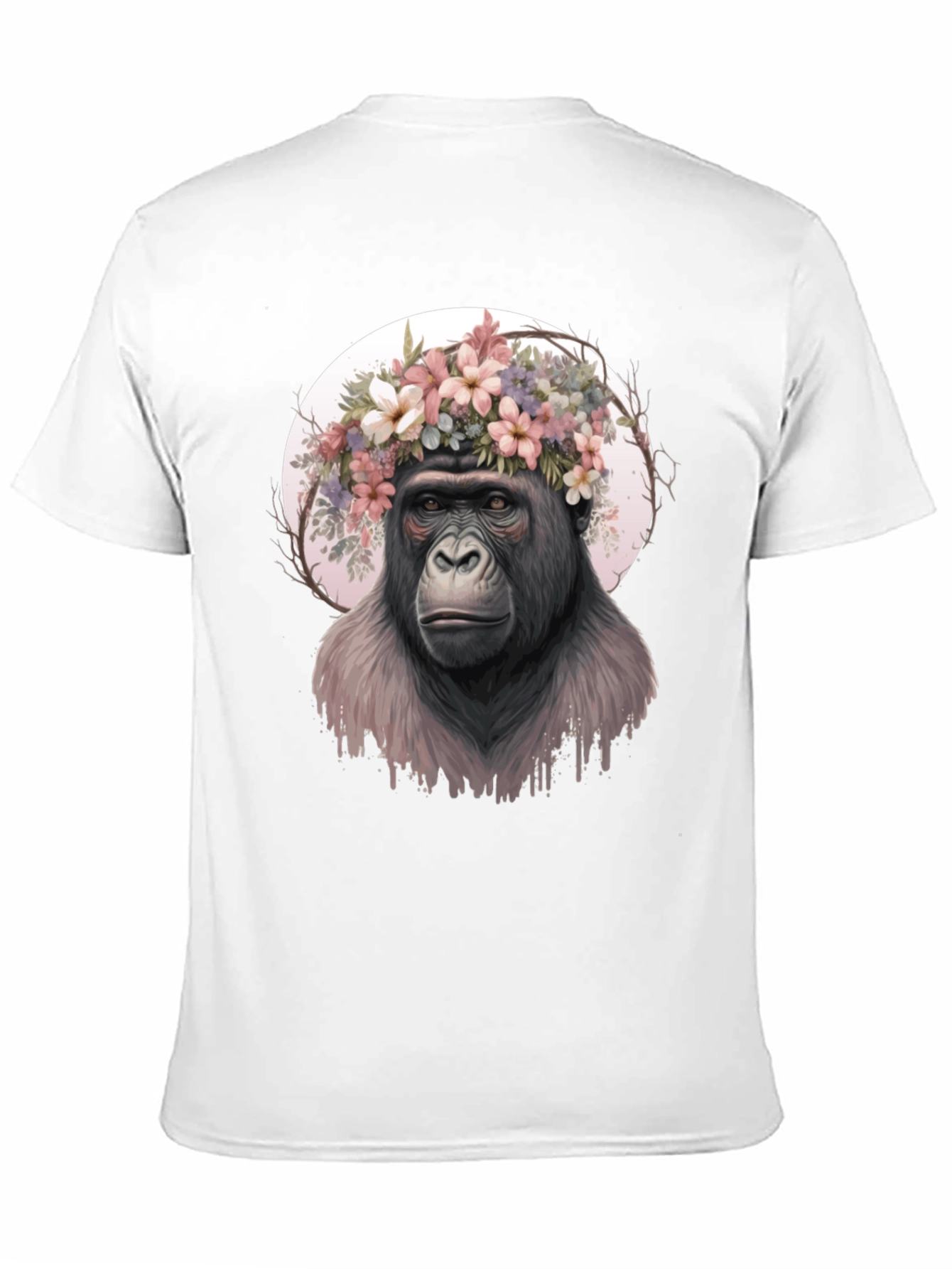 Gorilla Flower Crown Graphic Tee