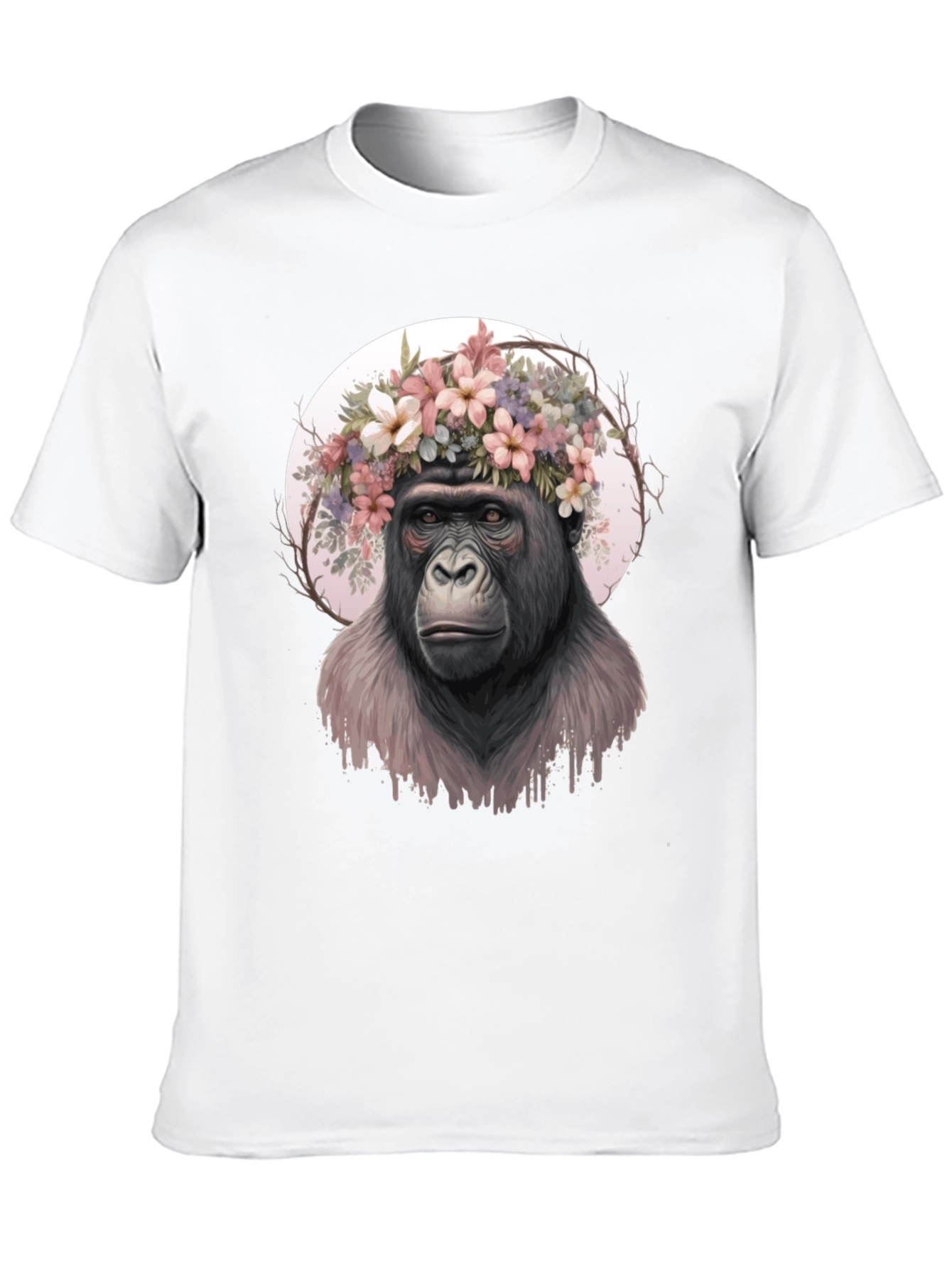 Gorilla Flower Crown Graphic Tee