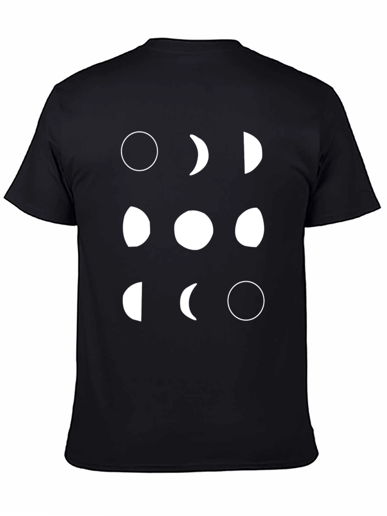 Lunar Phase T-Shirt - Black Graphic Tee