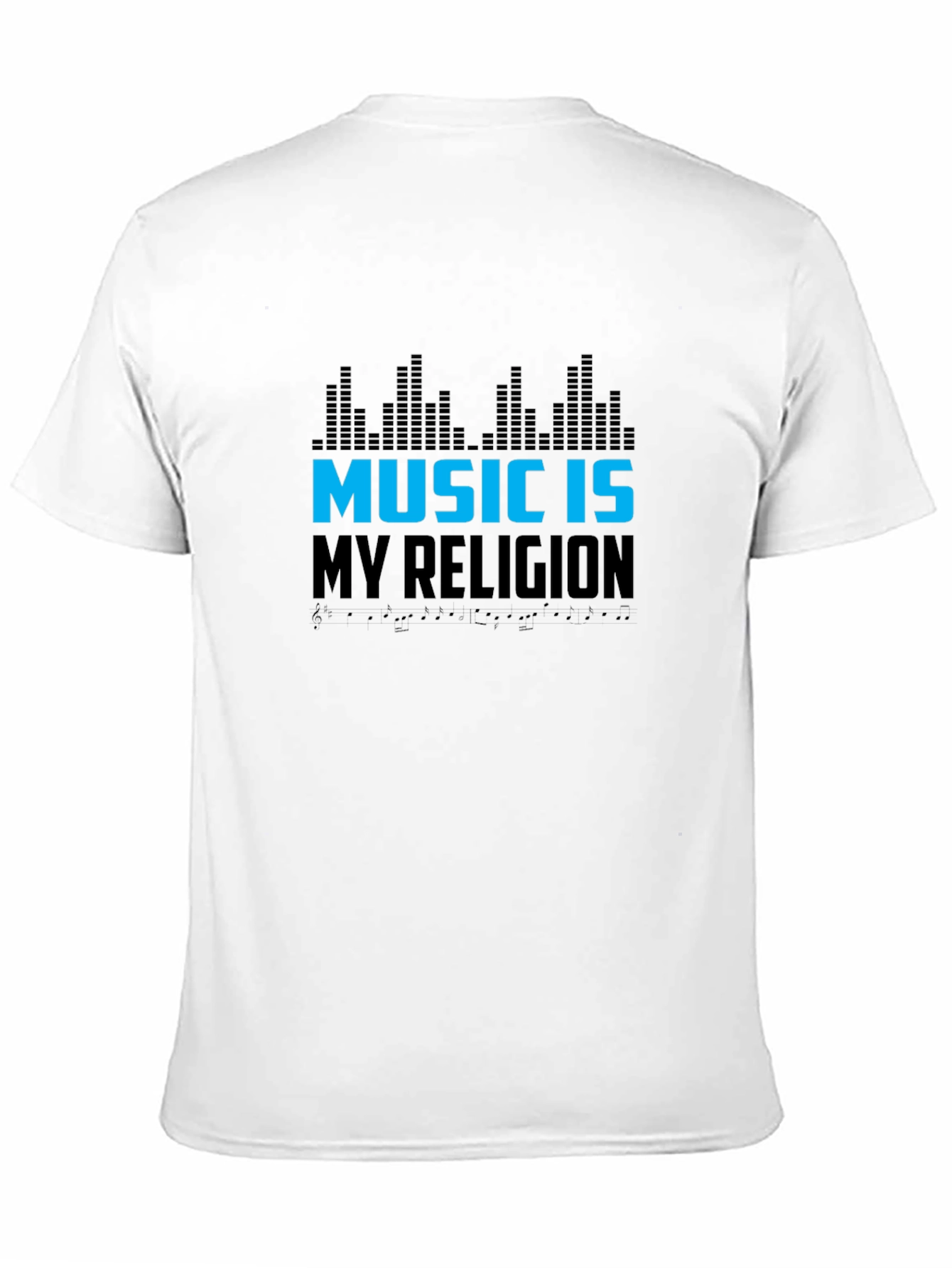 Music is My Religion Black Graphic Tee