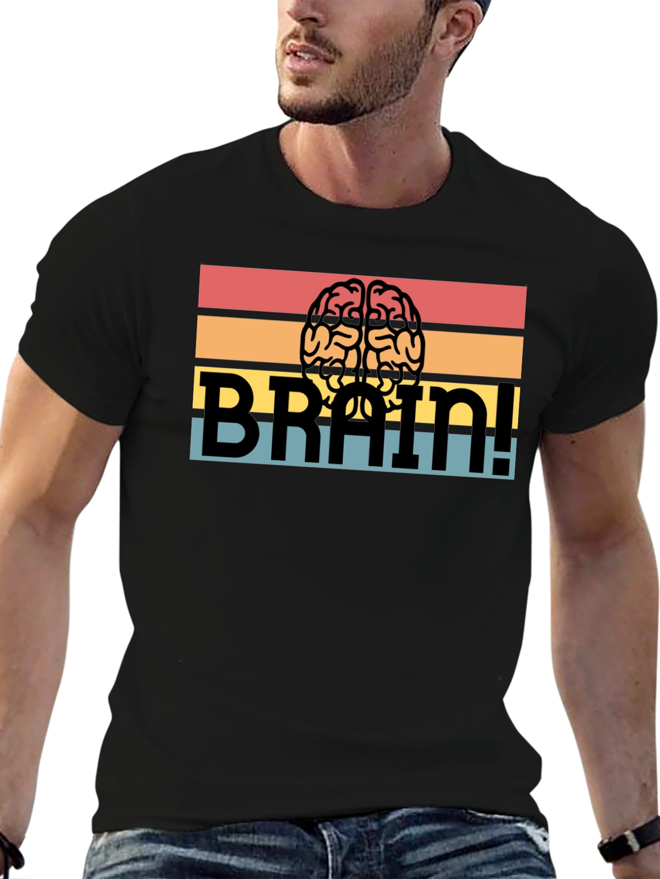 Brain! Graphic T-Shirt - Retro Design