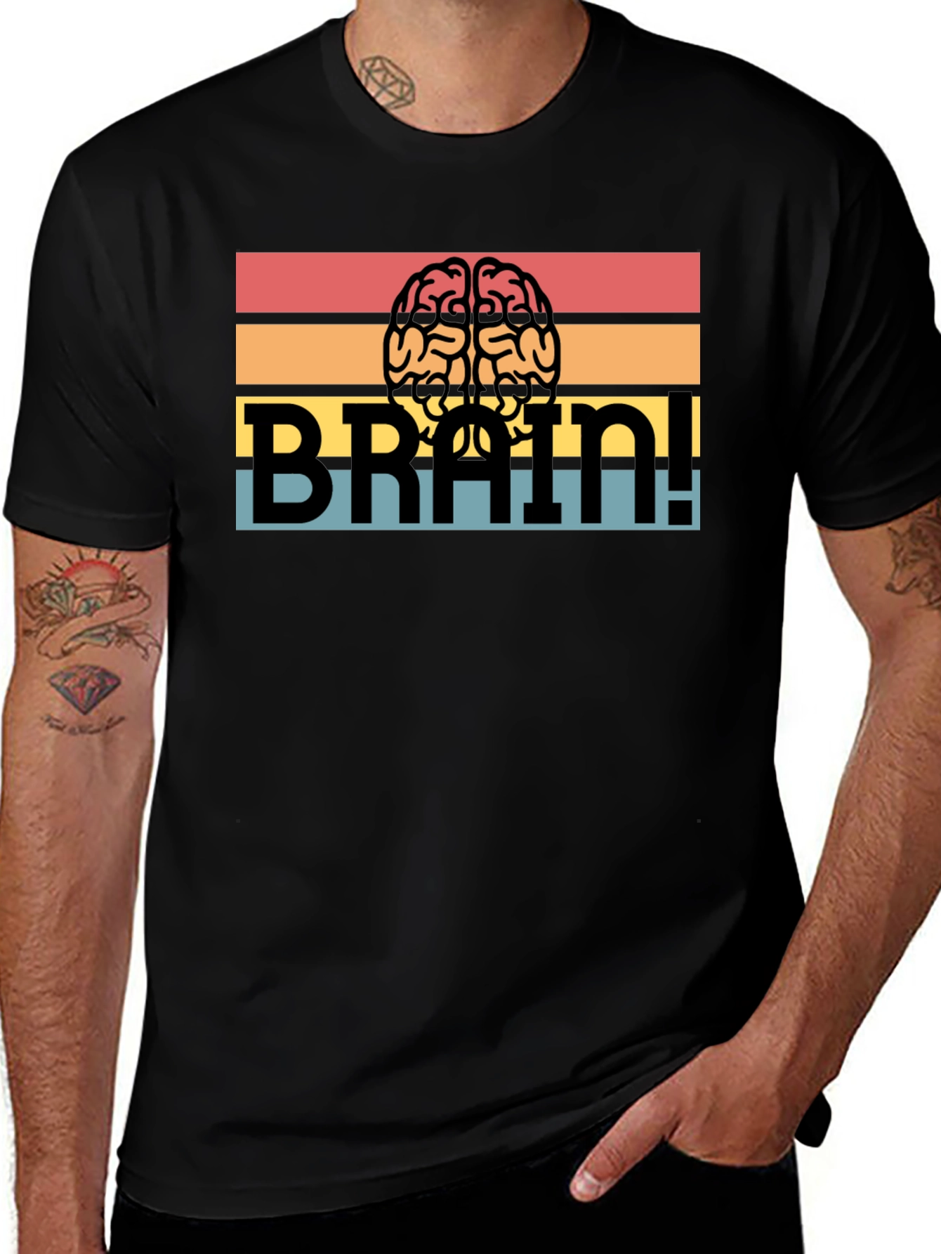 Brain! Graphic T-Shirt - Retro Design