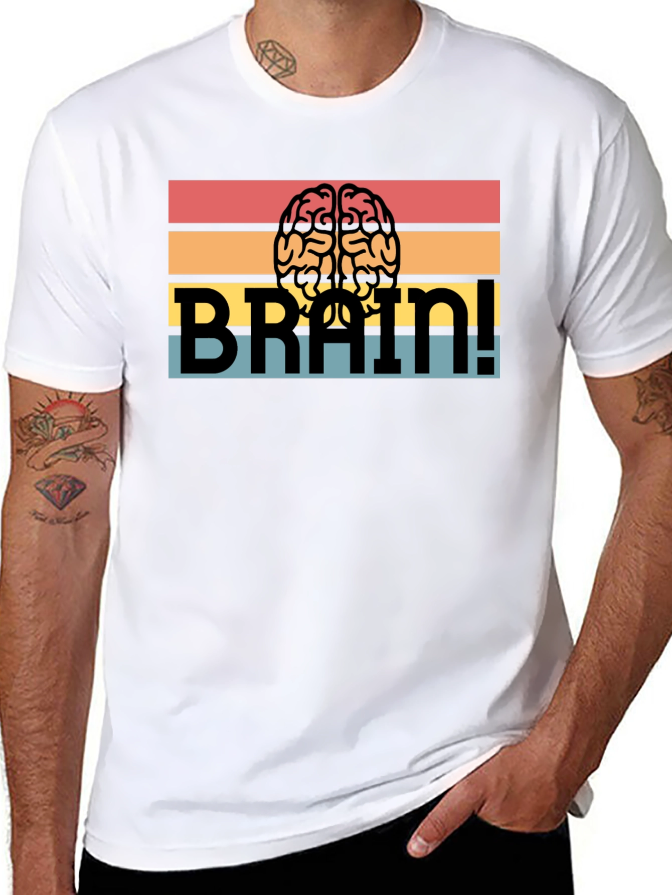 Brain! Graphic T-Shirt - Retro Design