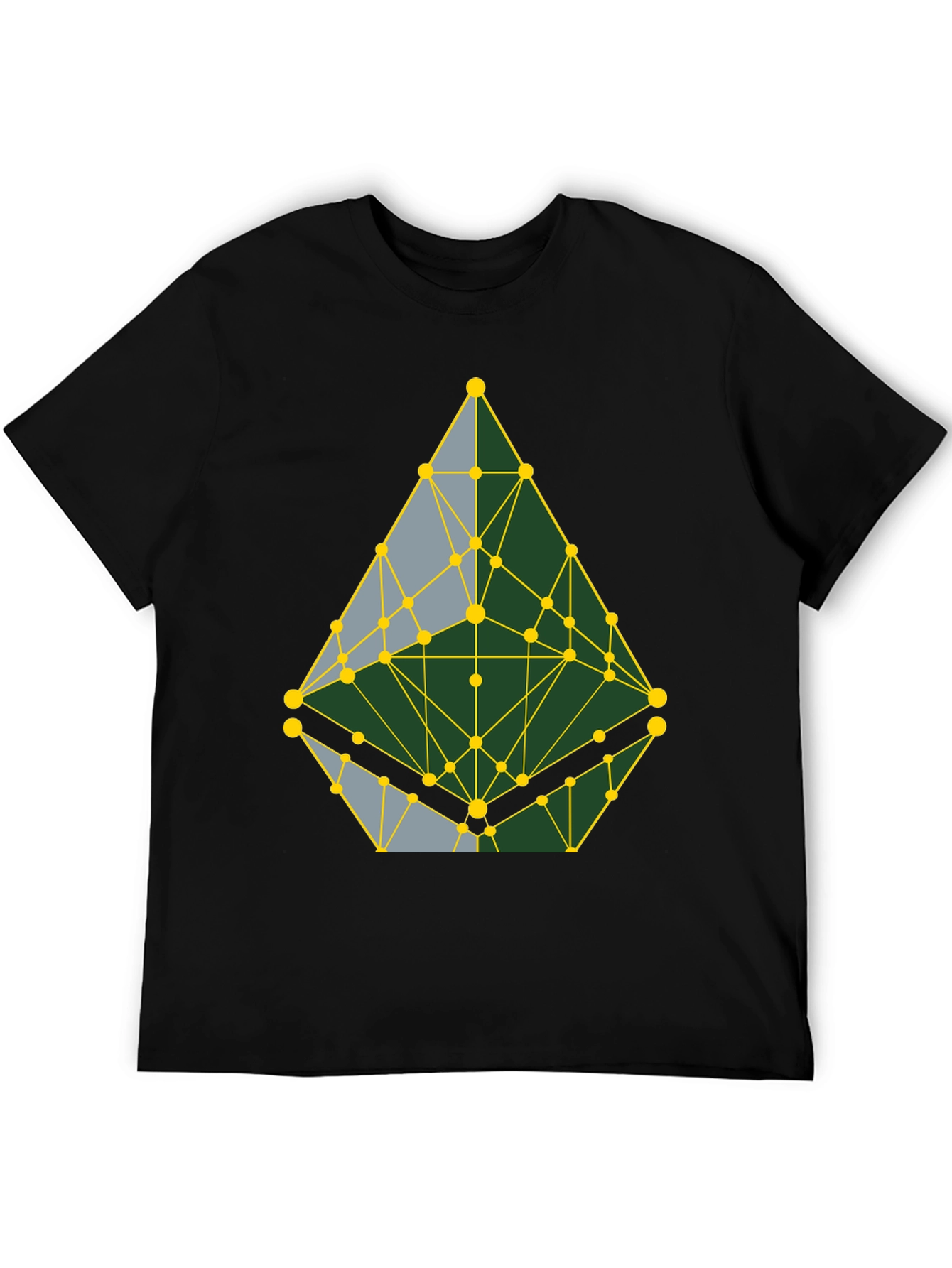 Geometric Pattern T-Shirt - Abstract Design Casual Wear