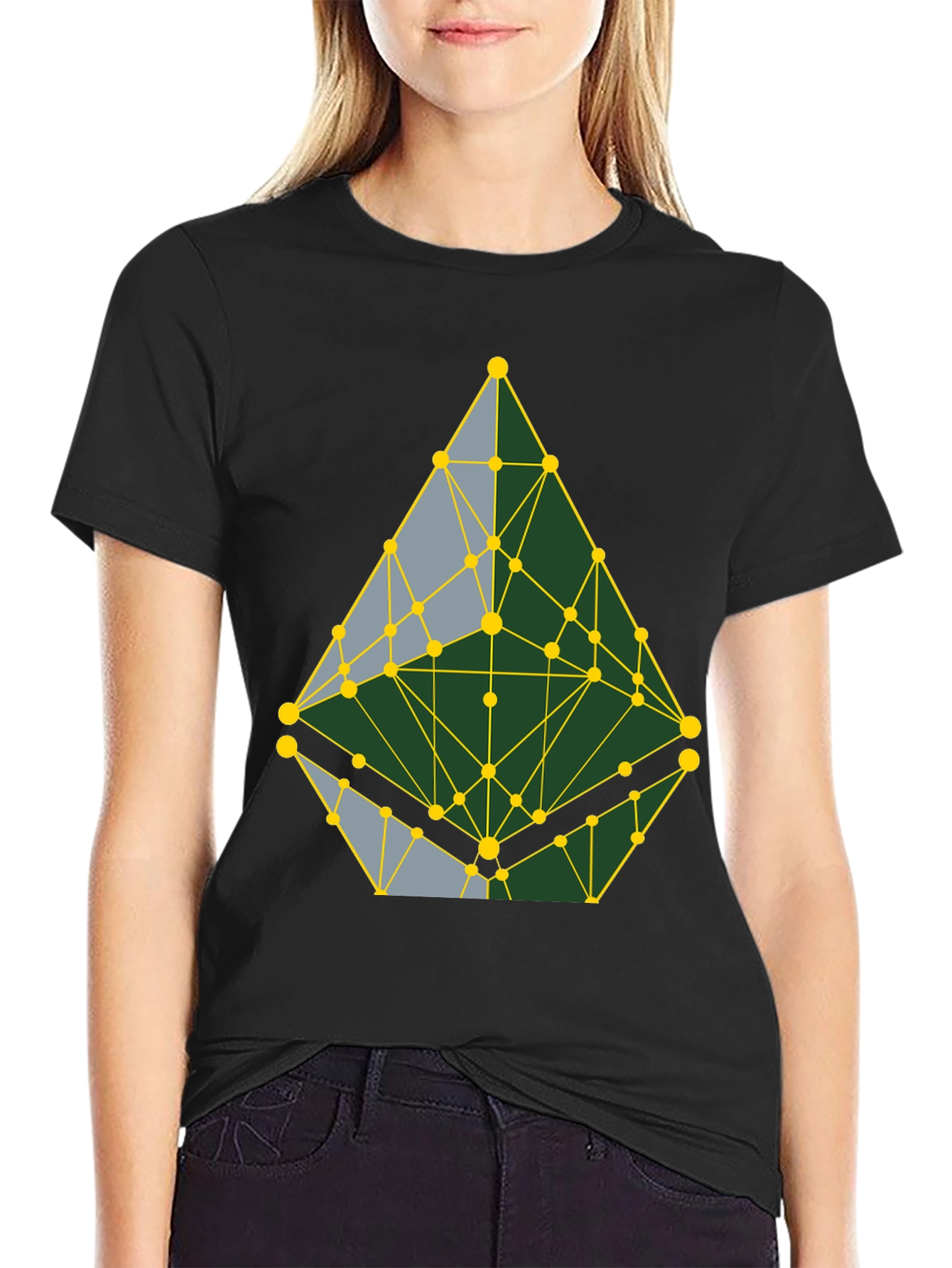Geometric Pattern T-Shirt - Abstract Design Casual Wear