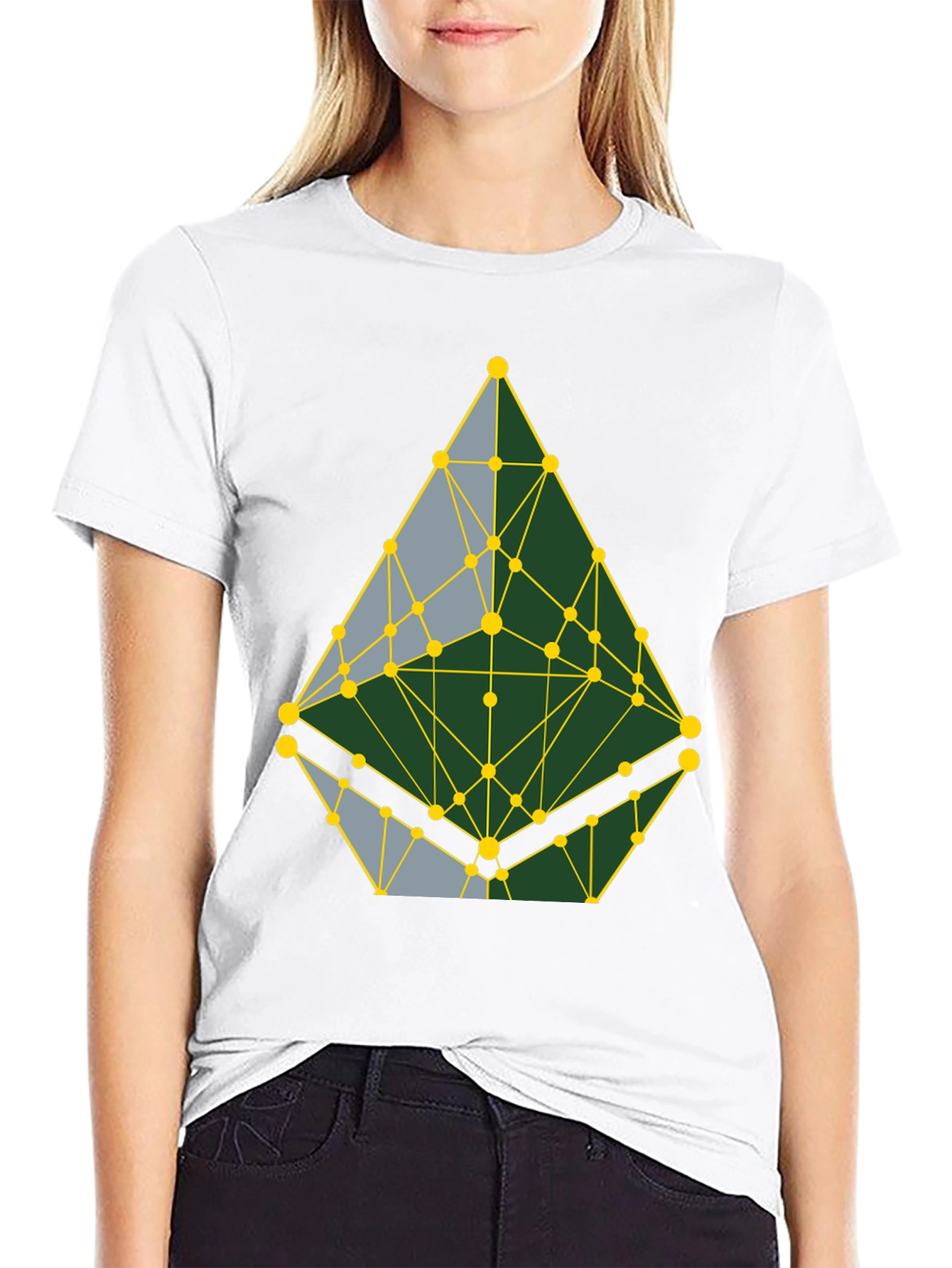 Geometric Pattern T-Shirt - Abstract Design Casual Wear