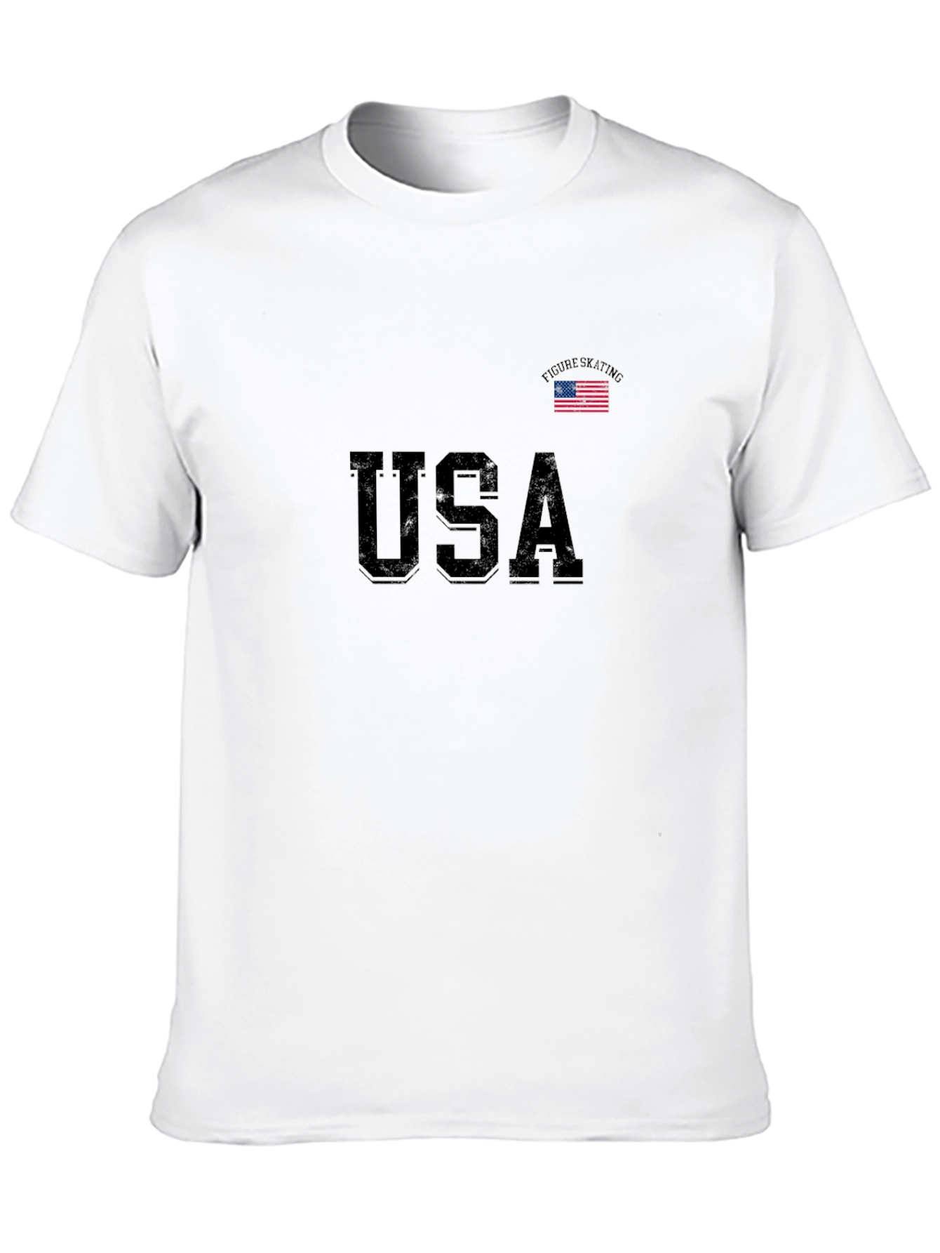 USA Figure Skating T-Shirt - Black